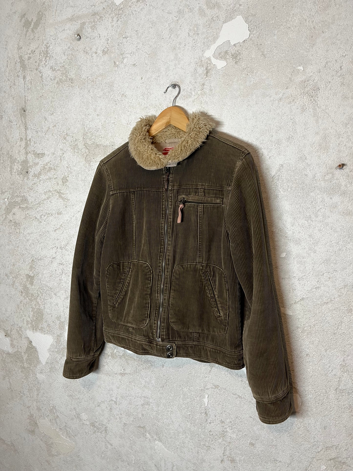 Oxbow vintage sherpa sherling corduroy jacket - S/ M