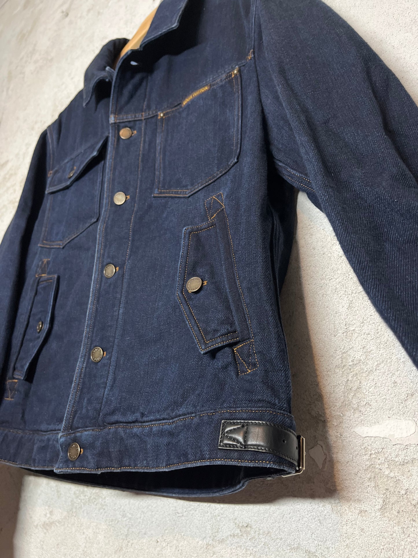 Louis Vuitton blanket lined denim trucker jacket - XL