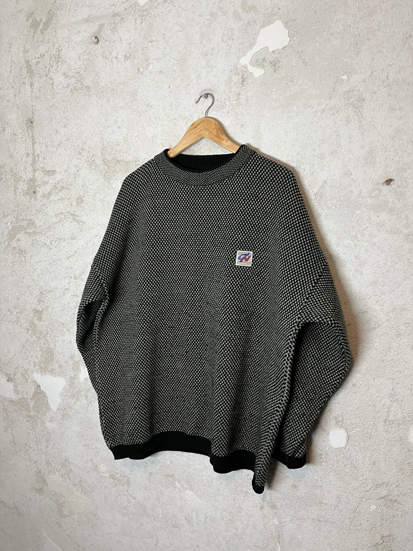 O’neill vintage retro 2000s 90s y2k ski heavy knit sweatshirt