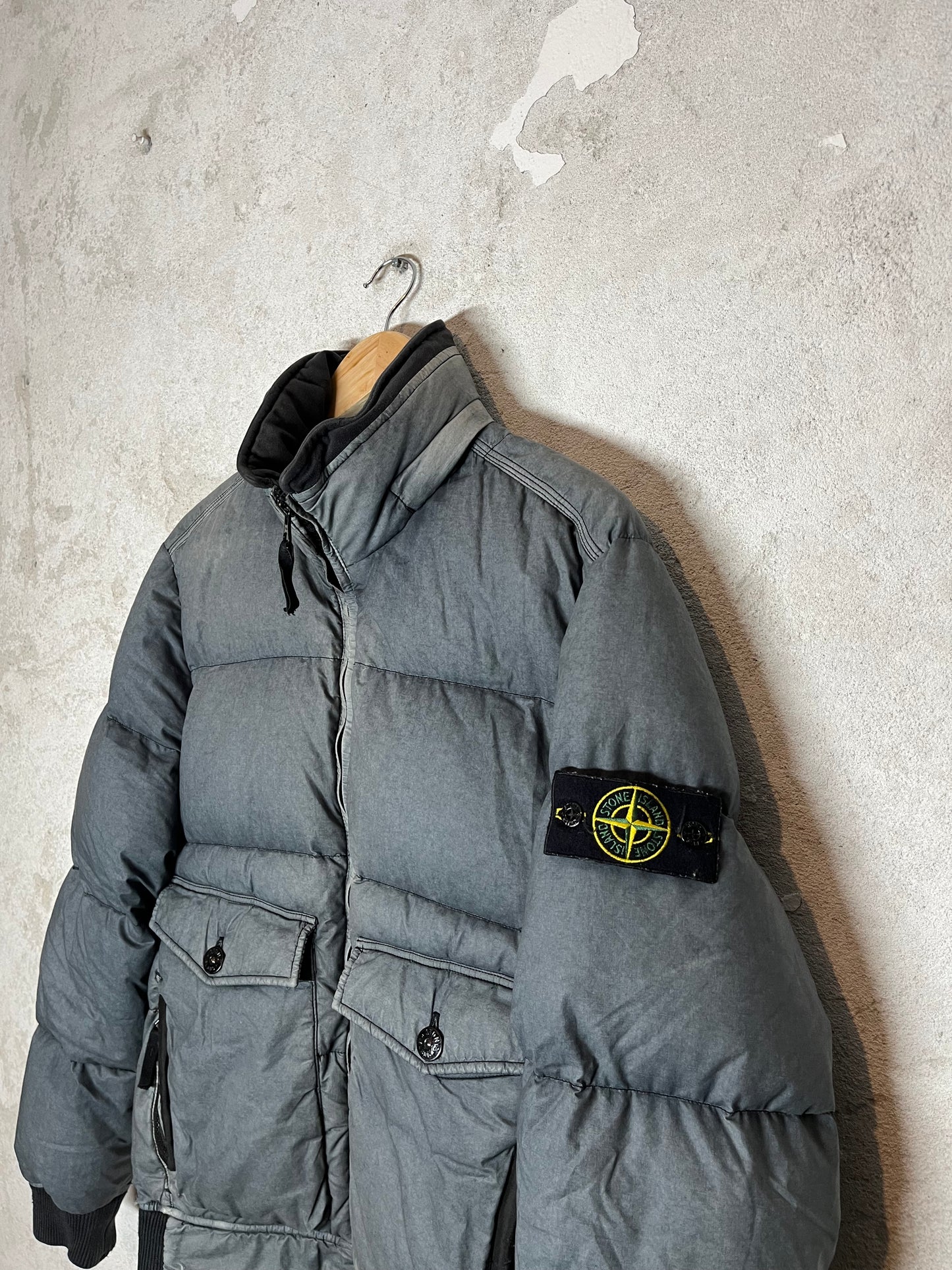 Stone Island Resin Poplin Down-TC puffer jacket - M