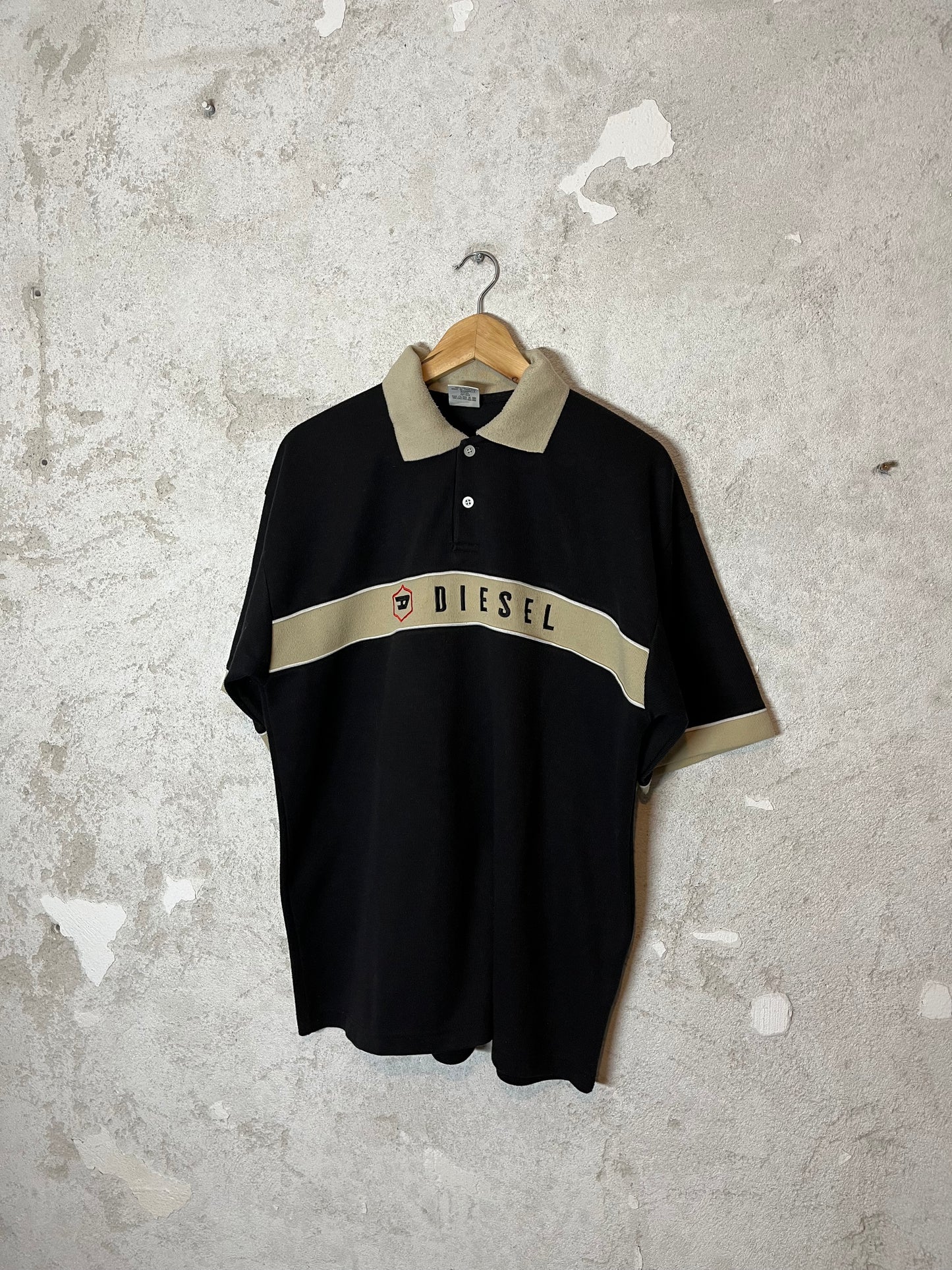 Diesel vintage bootleg polo t-shirt - M