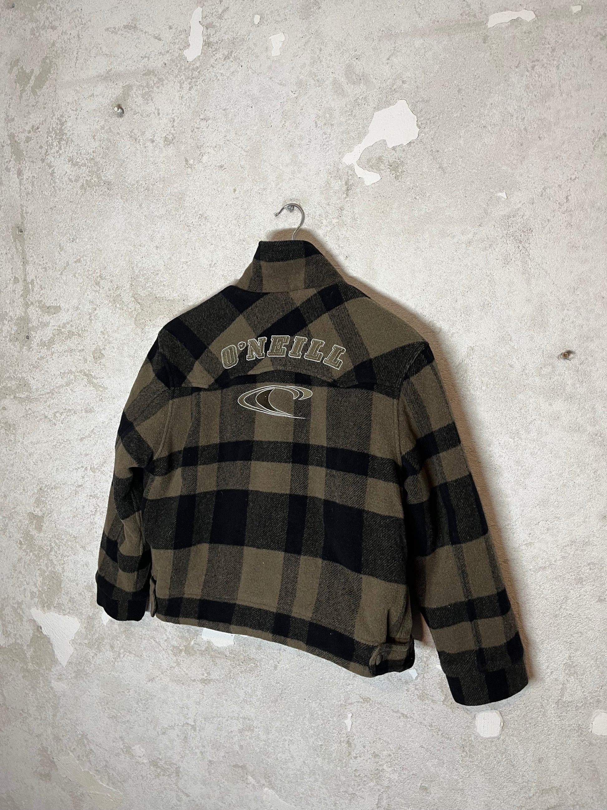 O'neill checkered fleece 90s 2000s y2k jacket 