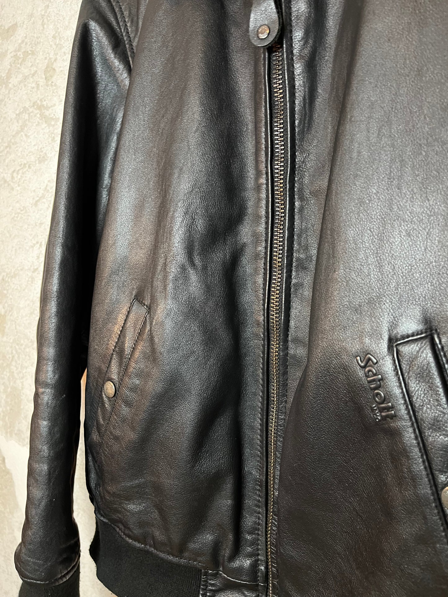 Schott NYC usa leather motor jacket - M