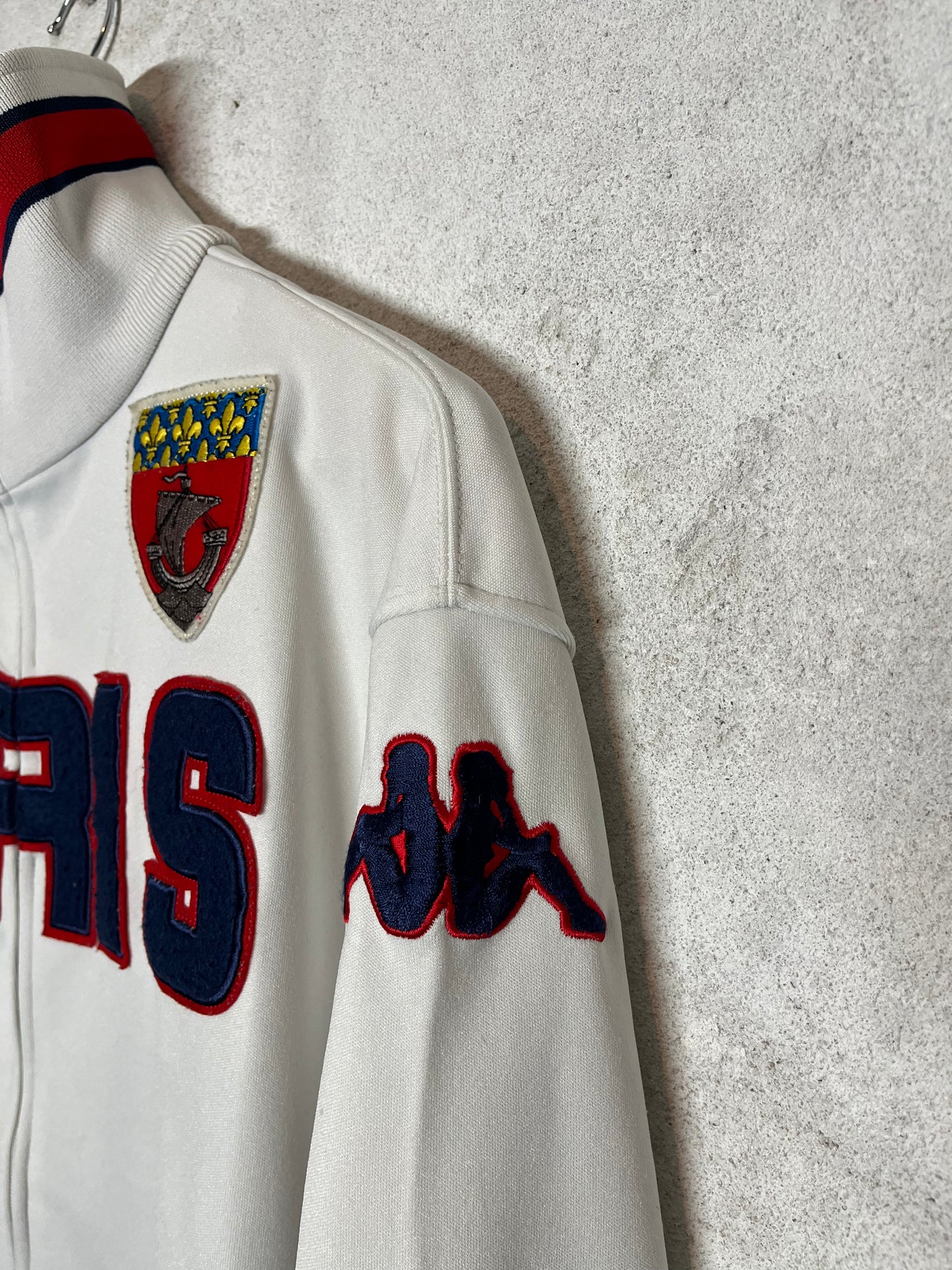 Kappa vintage retro ''Paris'' soccer zip-up sweatshirt - M