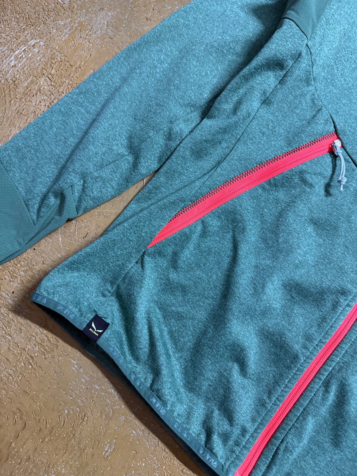 Salewa green fleece sweater - M