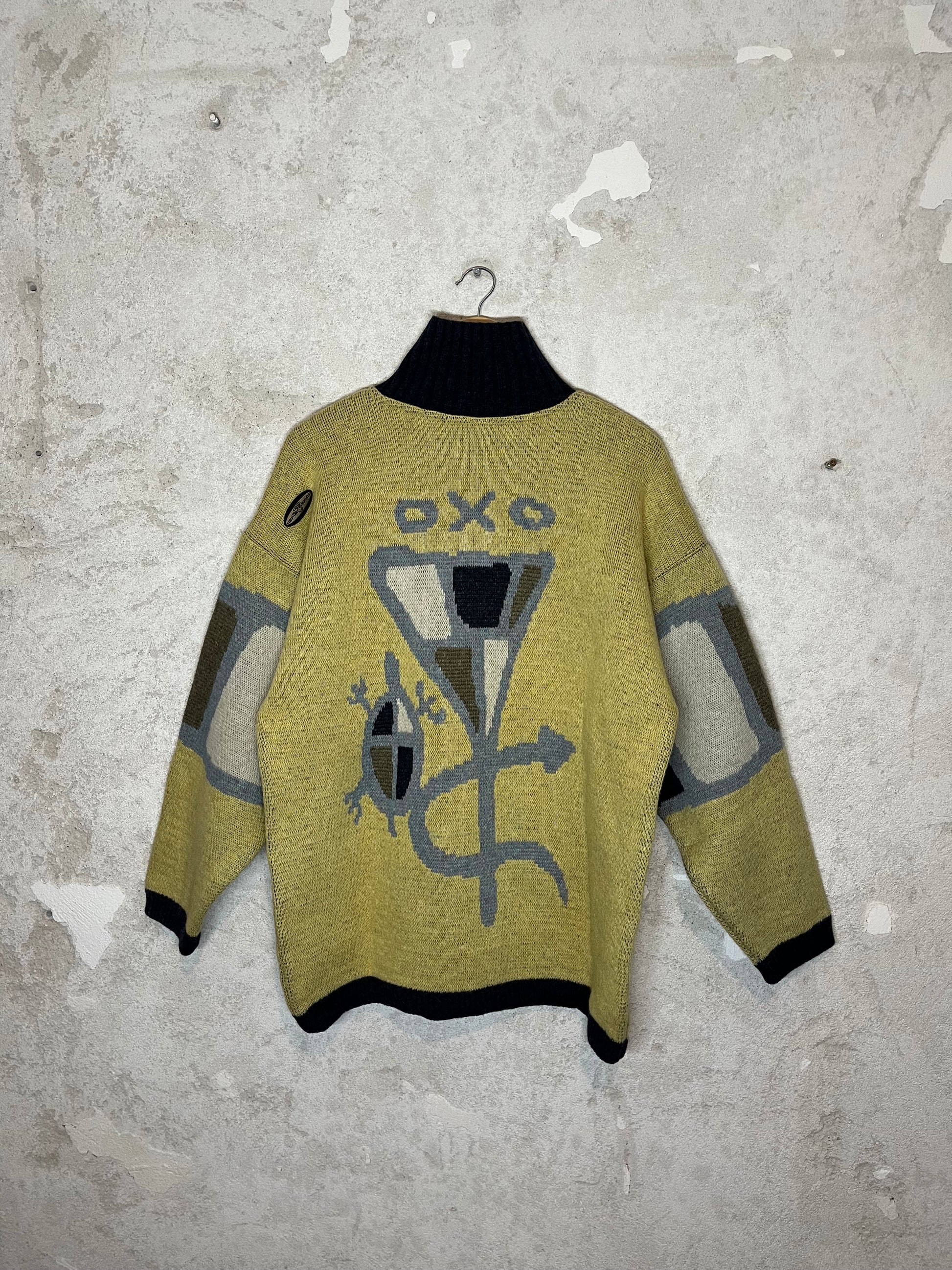 Oxbow vintage rare 2000s 90s ski snowboard heavy knit sweater collectors Skolpen