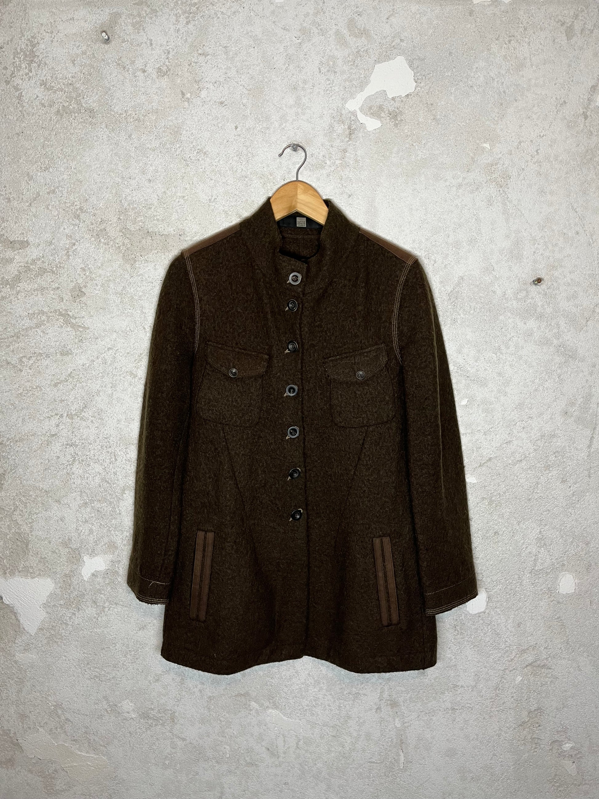 Marithé François Girbaud wool button up jacket