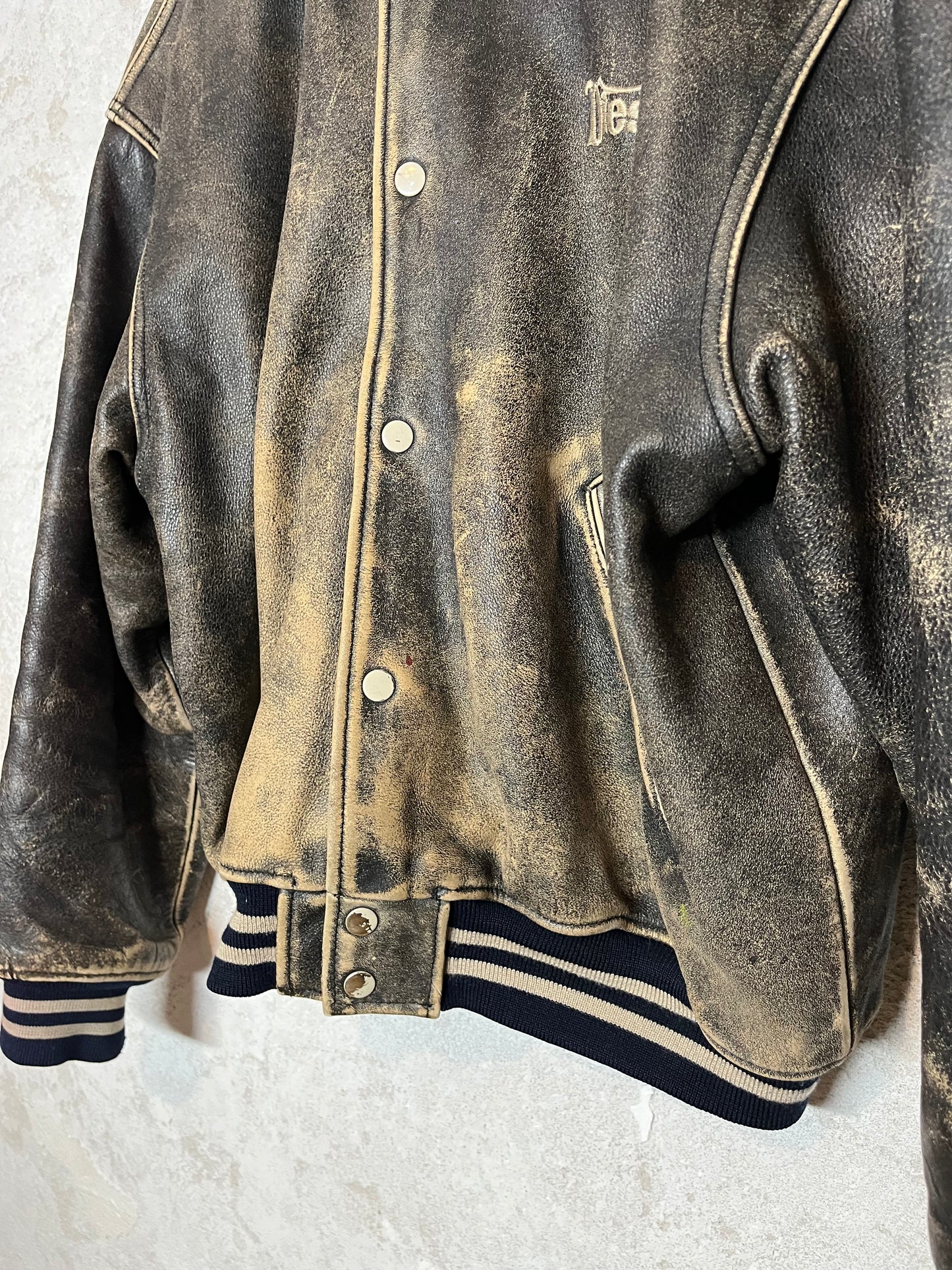 Diesel vintage leather motor jacket - L