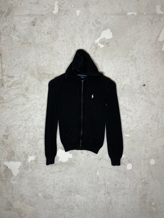 Ralph Lauren vintage retro knit zip-up hoodie