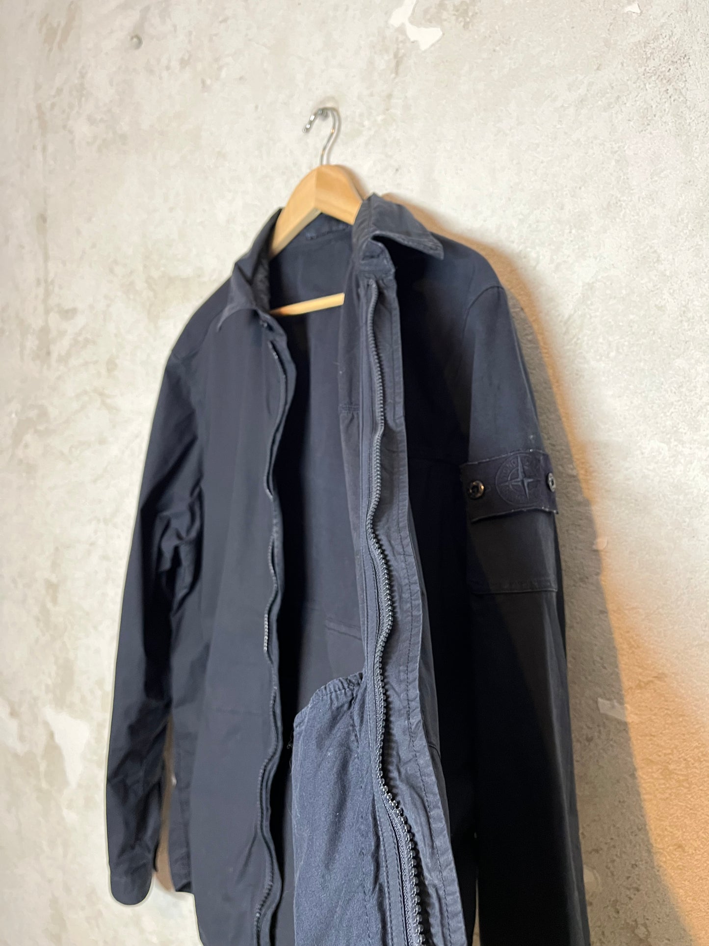 Stone Island Shadow Project overshirt with zipper - XL