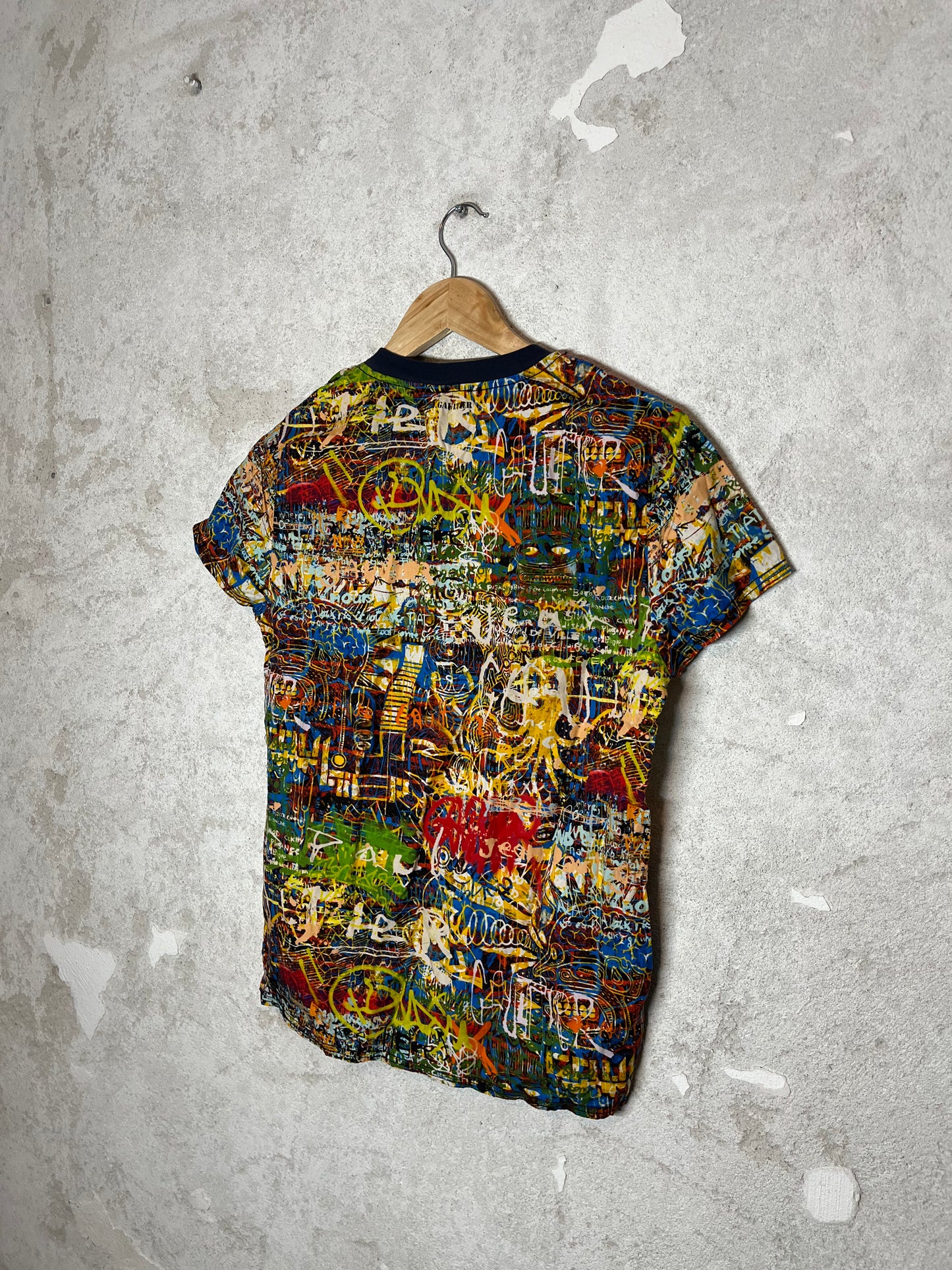 Jean Paul Gaultier multicolor drawing top