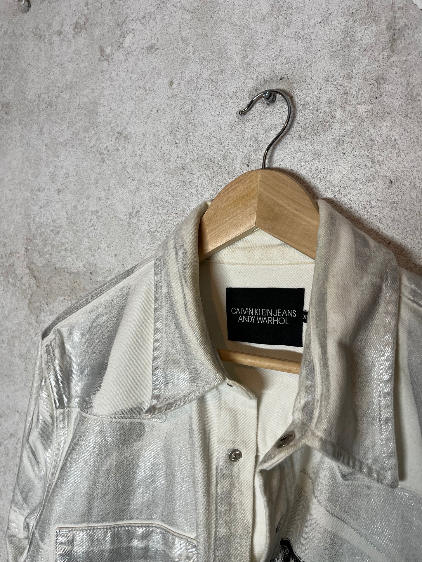 Calvin Klein x Andy Warhol by Raf Simons 205W39NYC metallic overshirt - XL