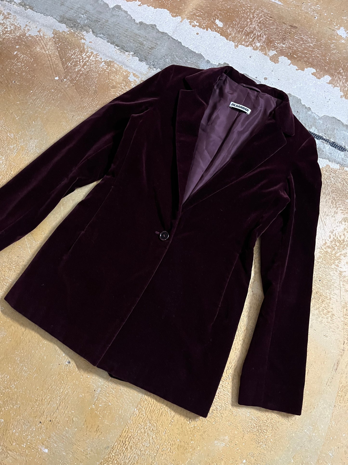 Jil Sander velvet jacket - XS
