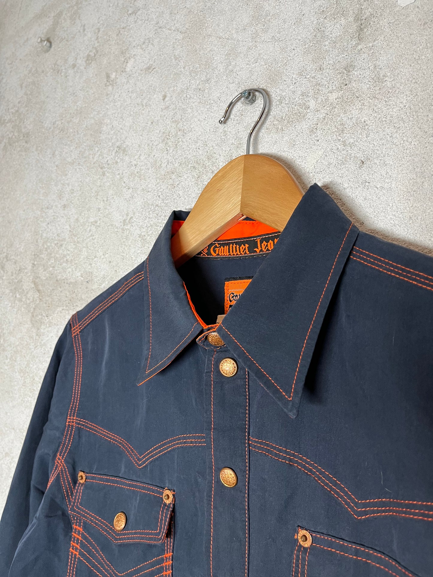 Jean Paul Gaultier 2000s button up overshirt top - M