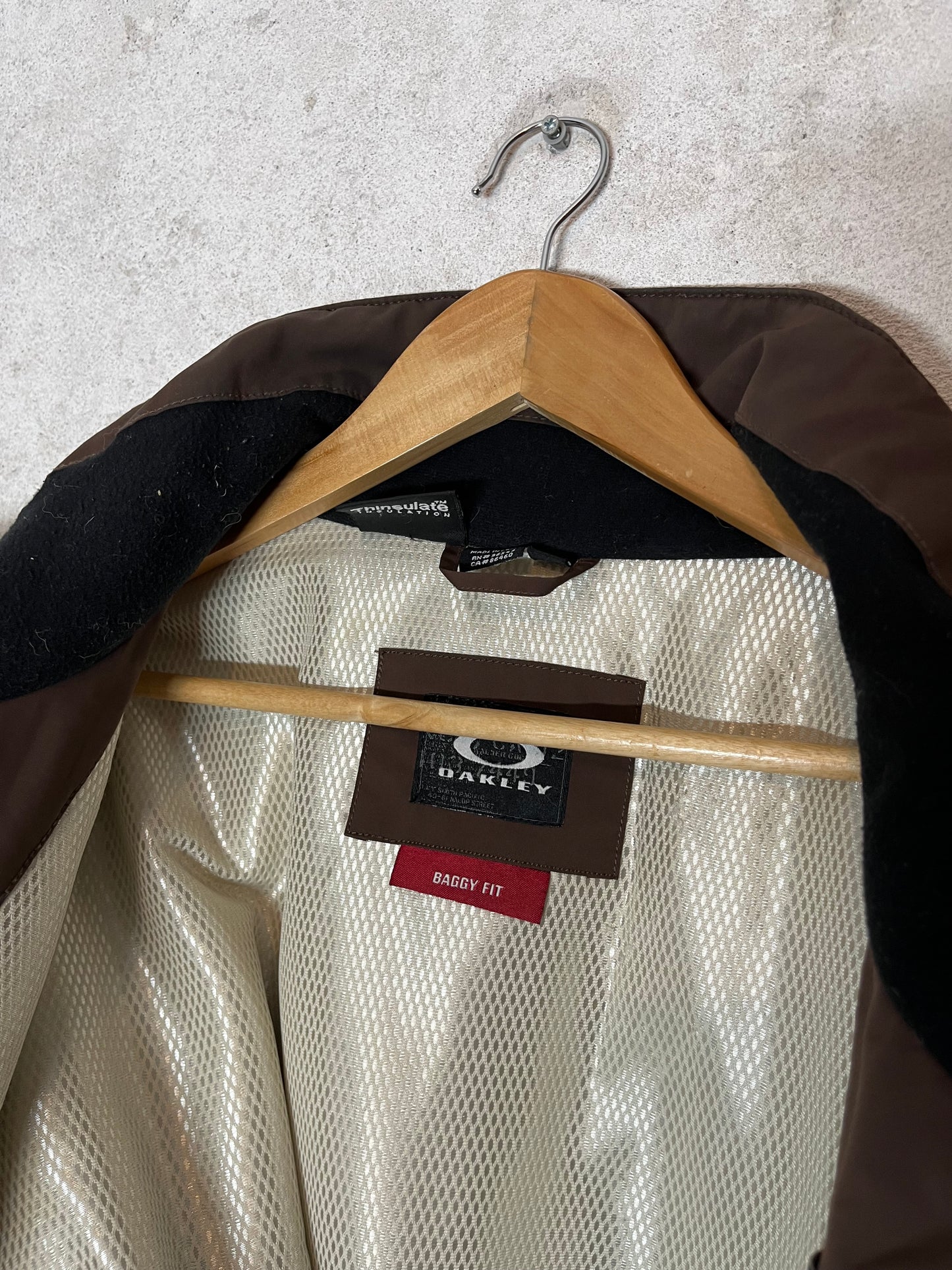 Oakley brown oversized ski jacket - XL