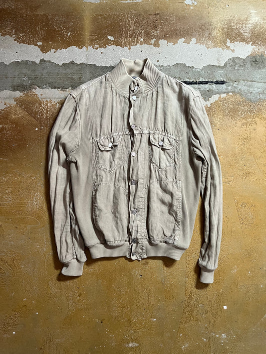 Dolce & Gabbana Linnen multipocket cargo jacket - L