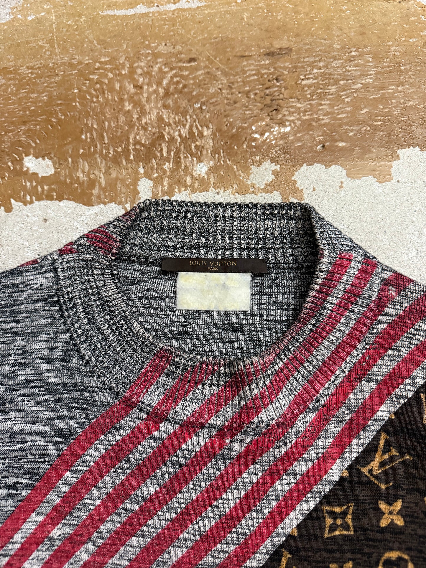 Louis Vuitton vintage monogram knit sweater - S