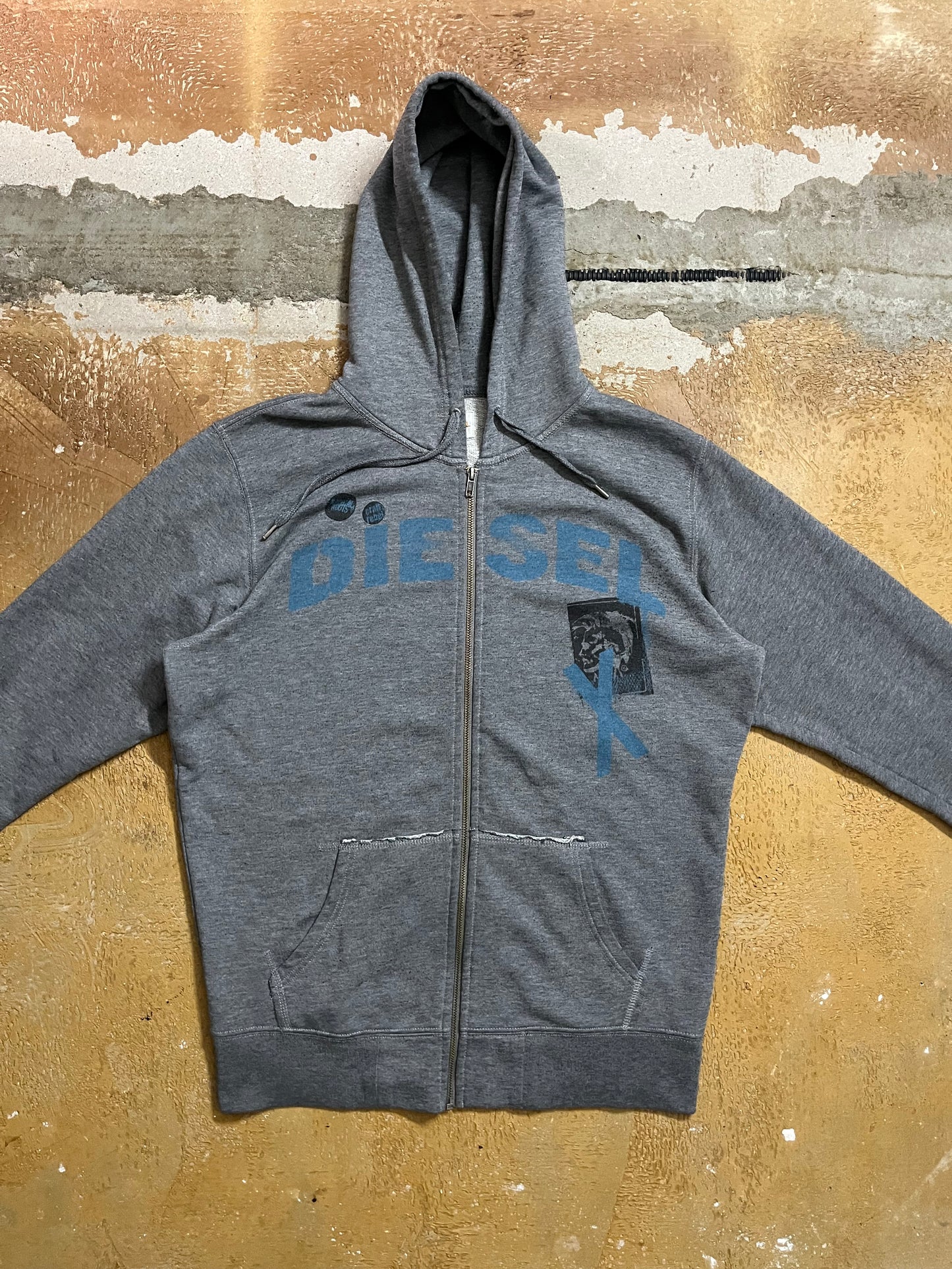 Diesel zip-up hoodie - XL