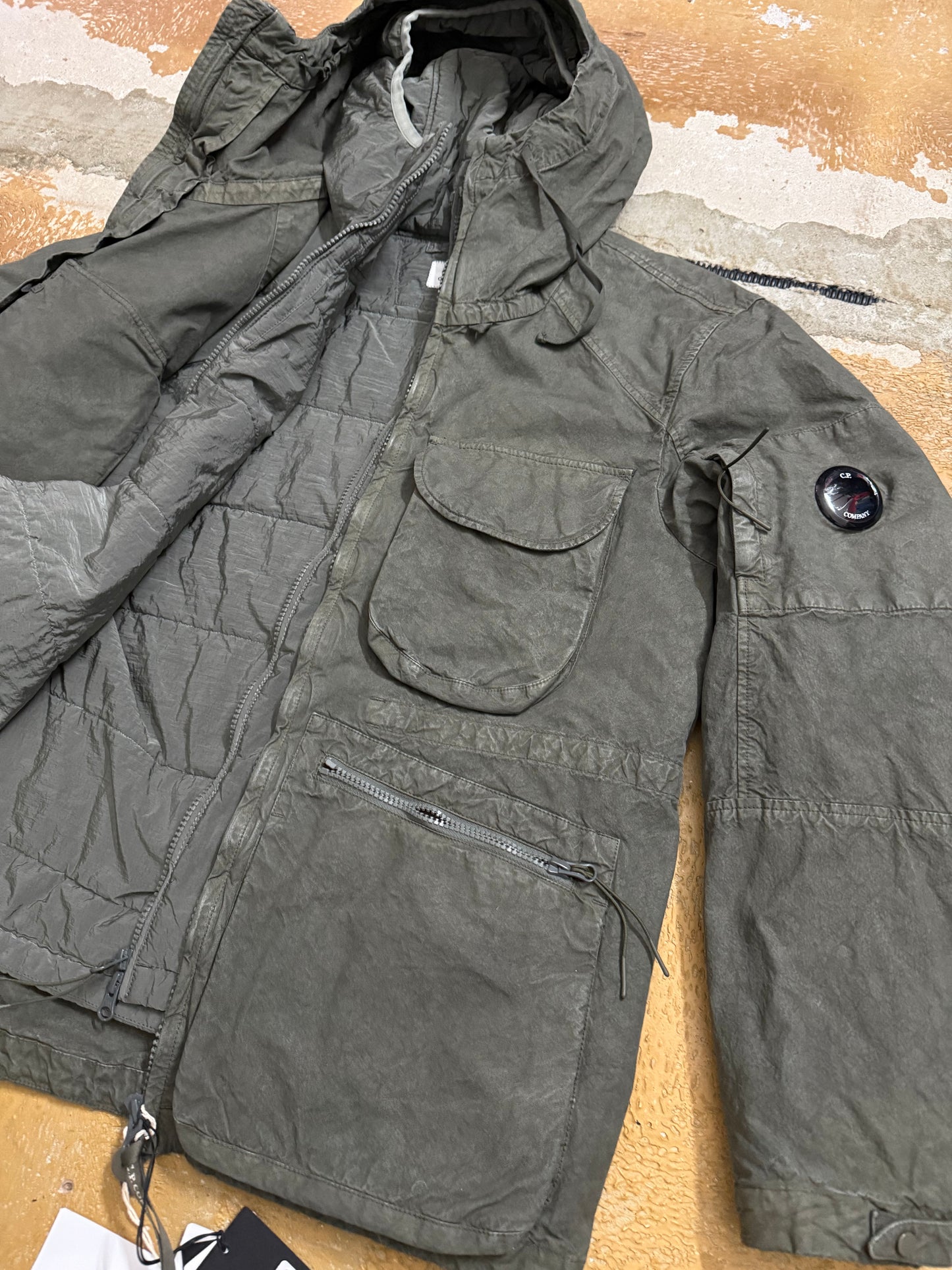 CP Company Ba-Tic Halley Stevensons waxed cotton 2-in-1 winter jacket - S