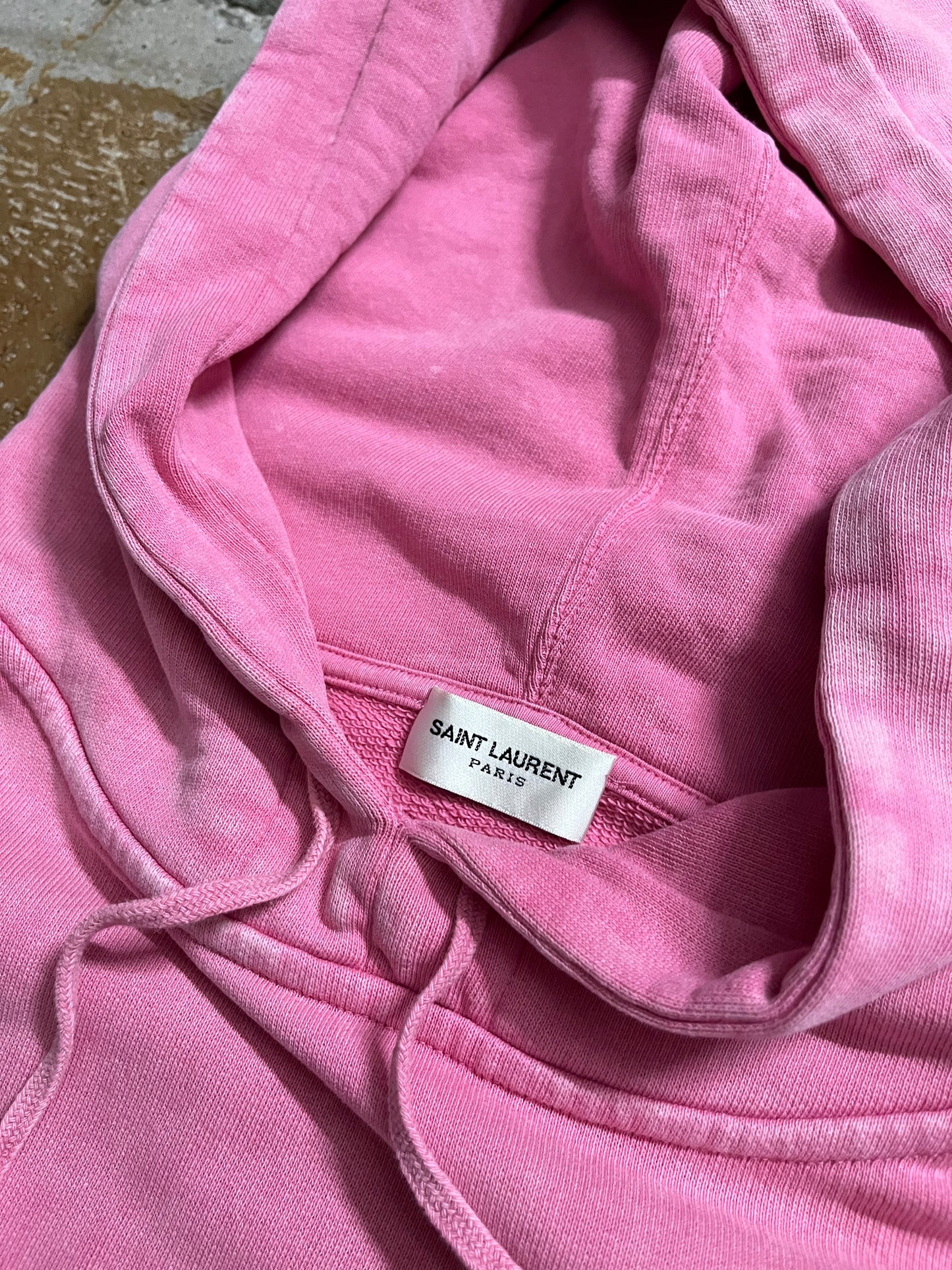 Saint Laurent Paris pink hoodie - L