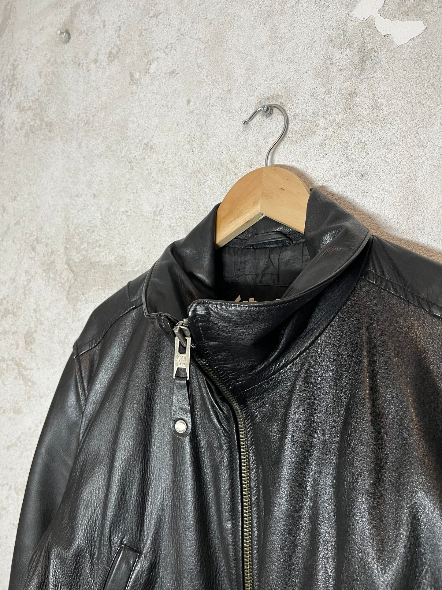 Schott NYC high quality leather motor jacket - XXL