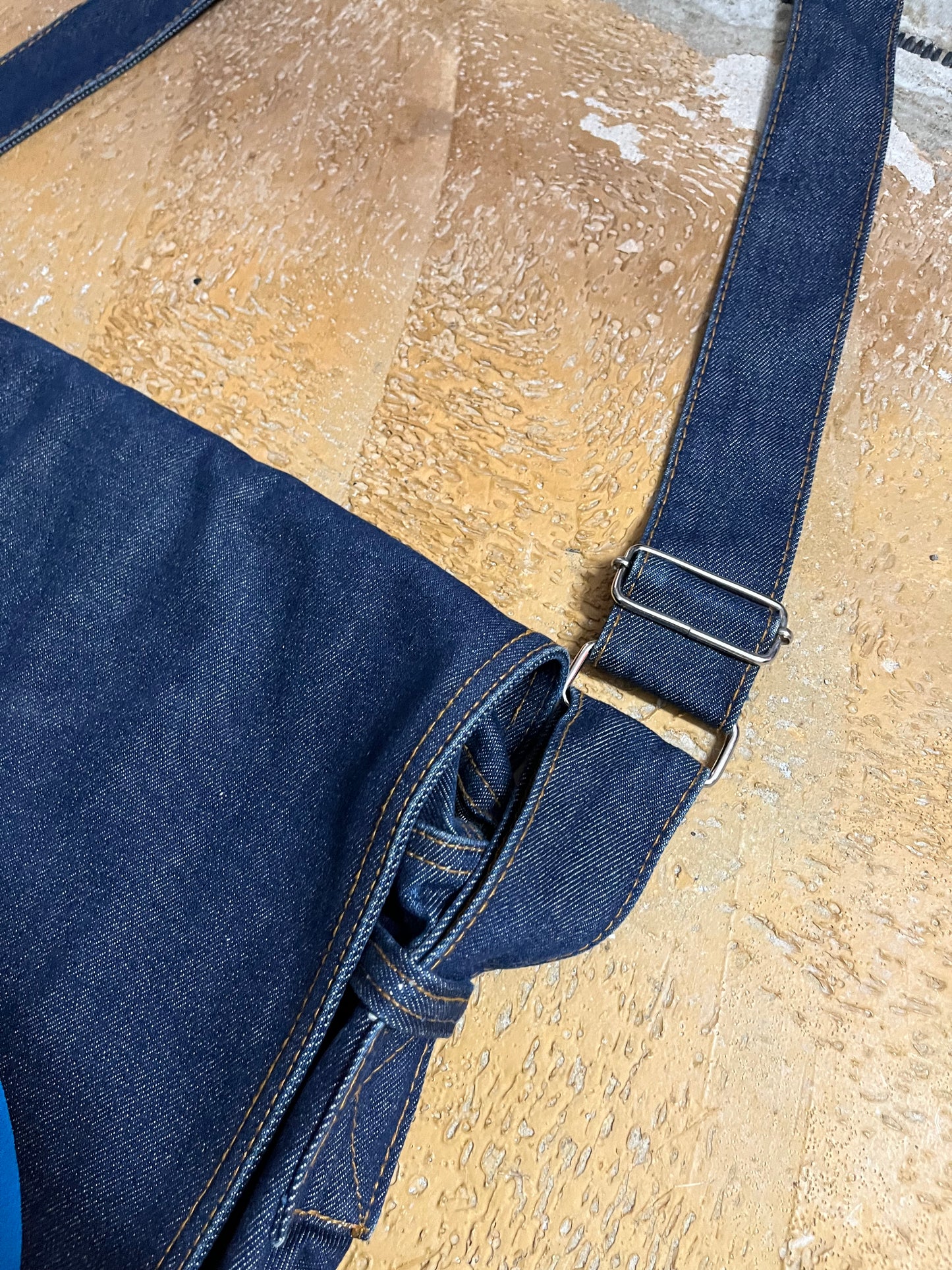 Evisu vintage japanese denim shoulder bag