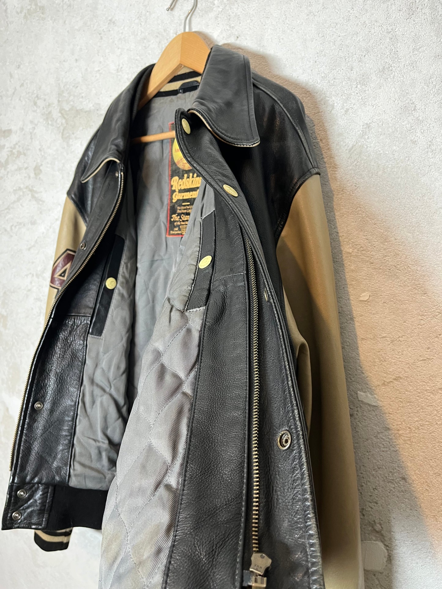 Redskins vintage leather jacket - XL