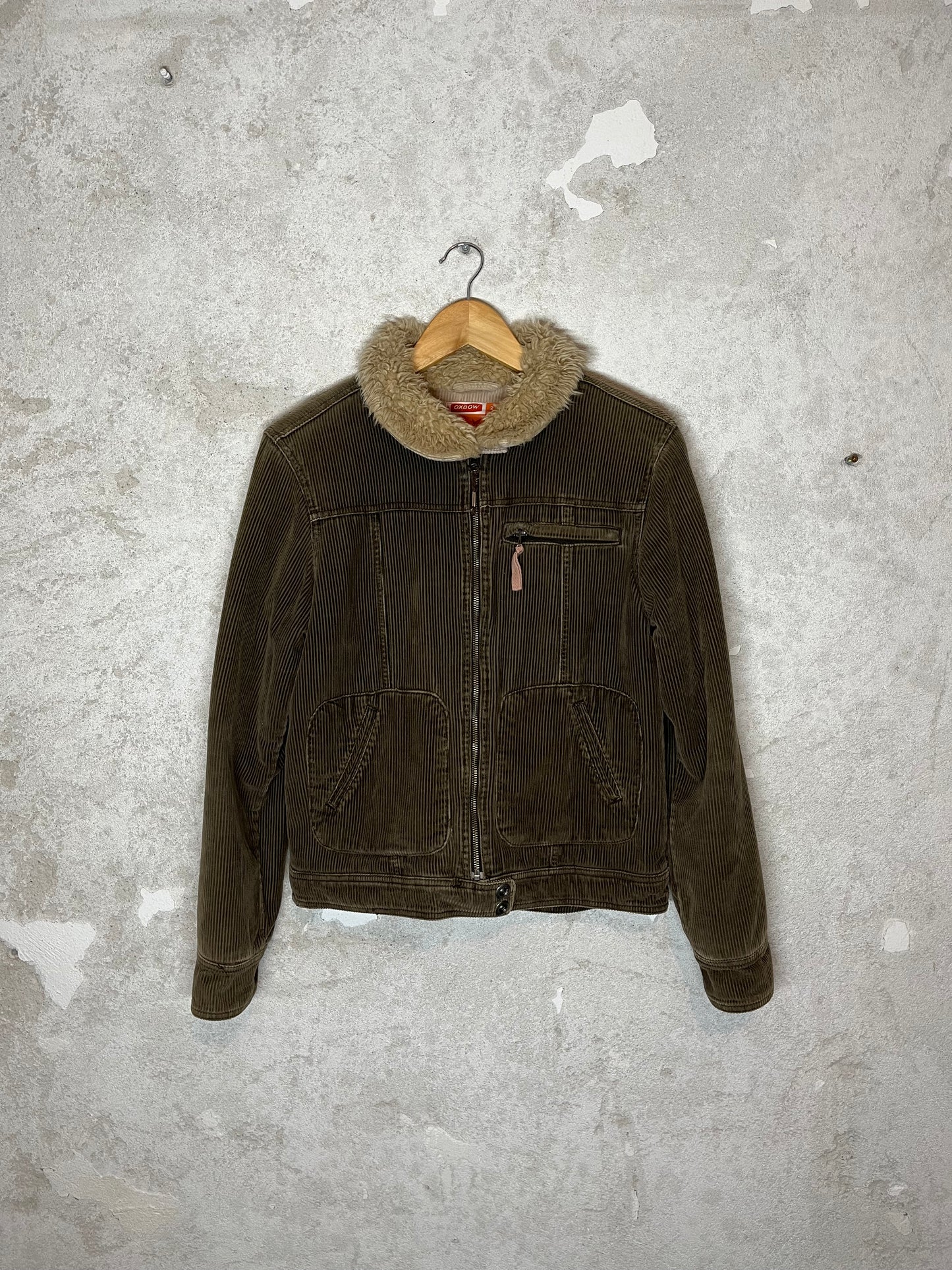 Oxbow vintage sherpa sherling corduroy jacket - S/ M