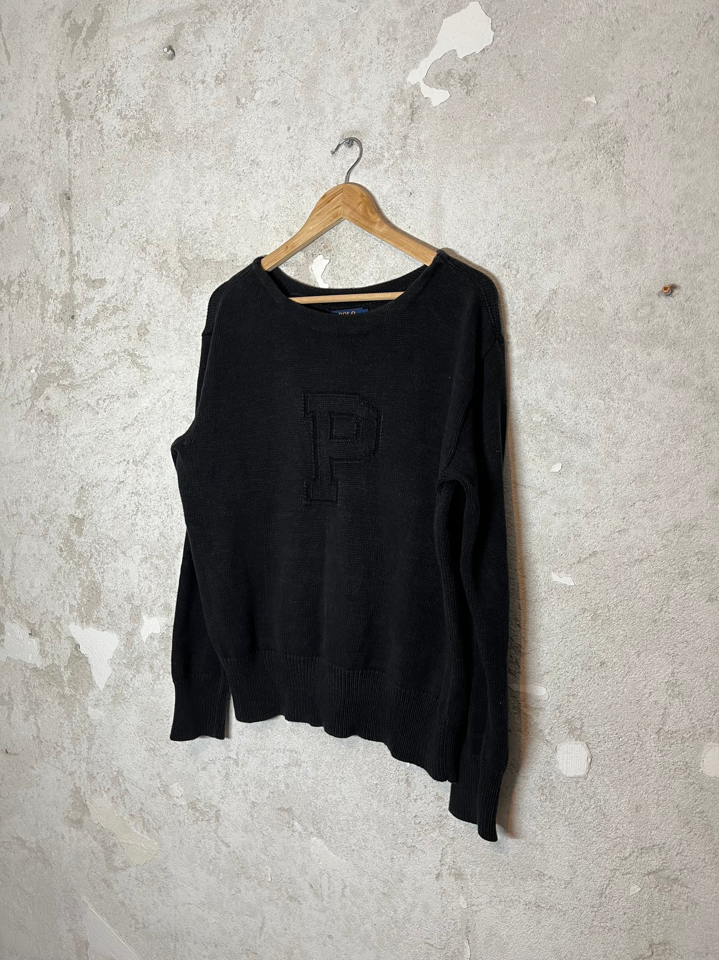 Ralph Lauren Polo Sport knit “P” sweater - M