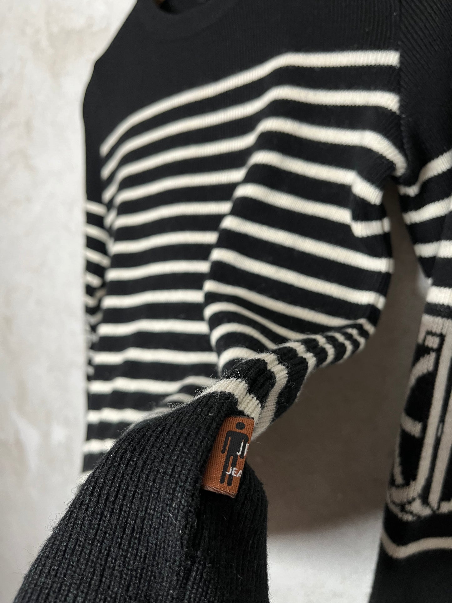 Jean Paul Gaultier striped knit sweater - M