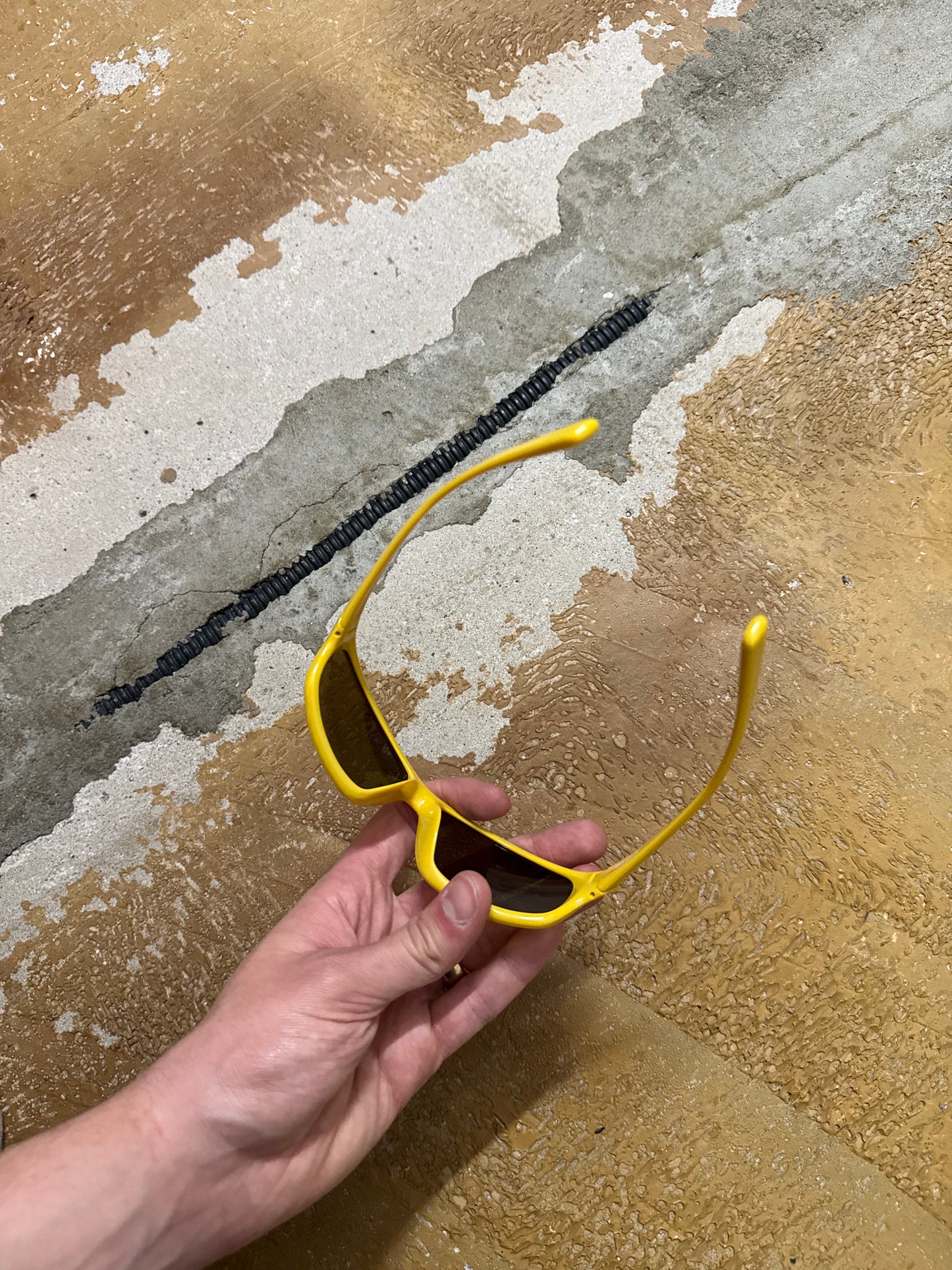 Vintage yellow Nike Rabid EV0603 703 sunglasses