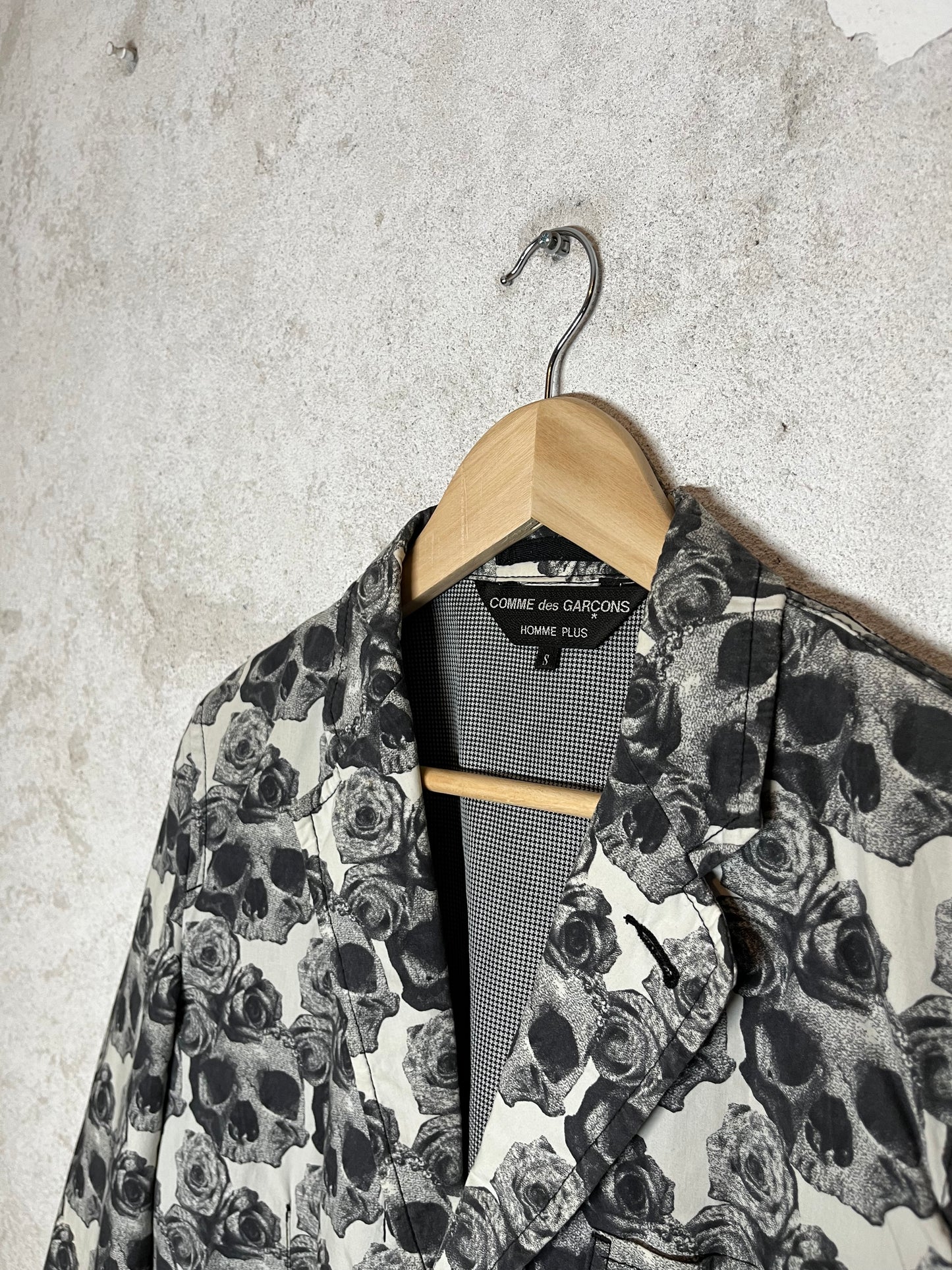 Comme des Garcons Homme plus SS'10 Runway skull roses blazer - S