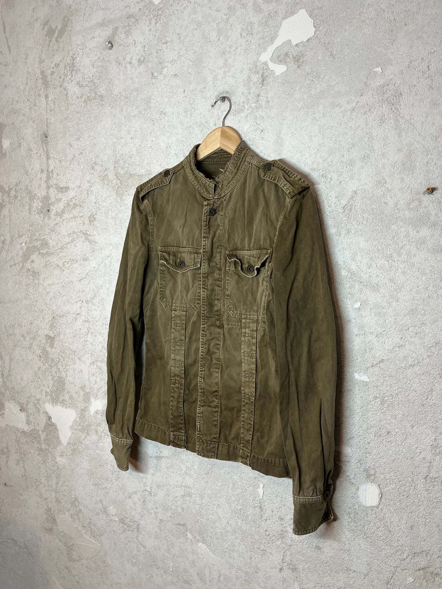 Dolce & Gabbana vintage 2000s multipocket utility overshirt - S