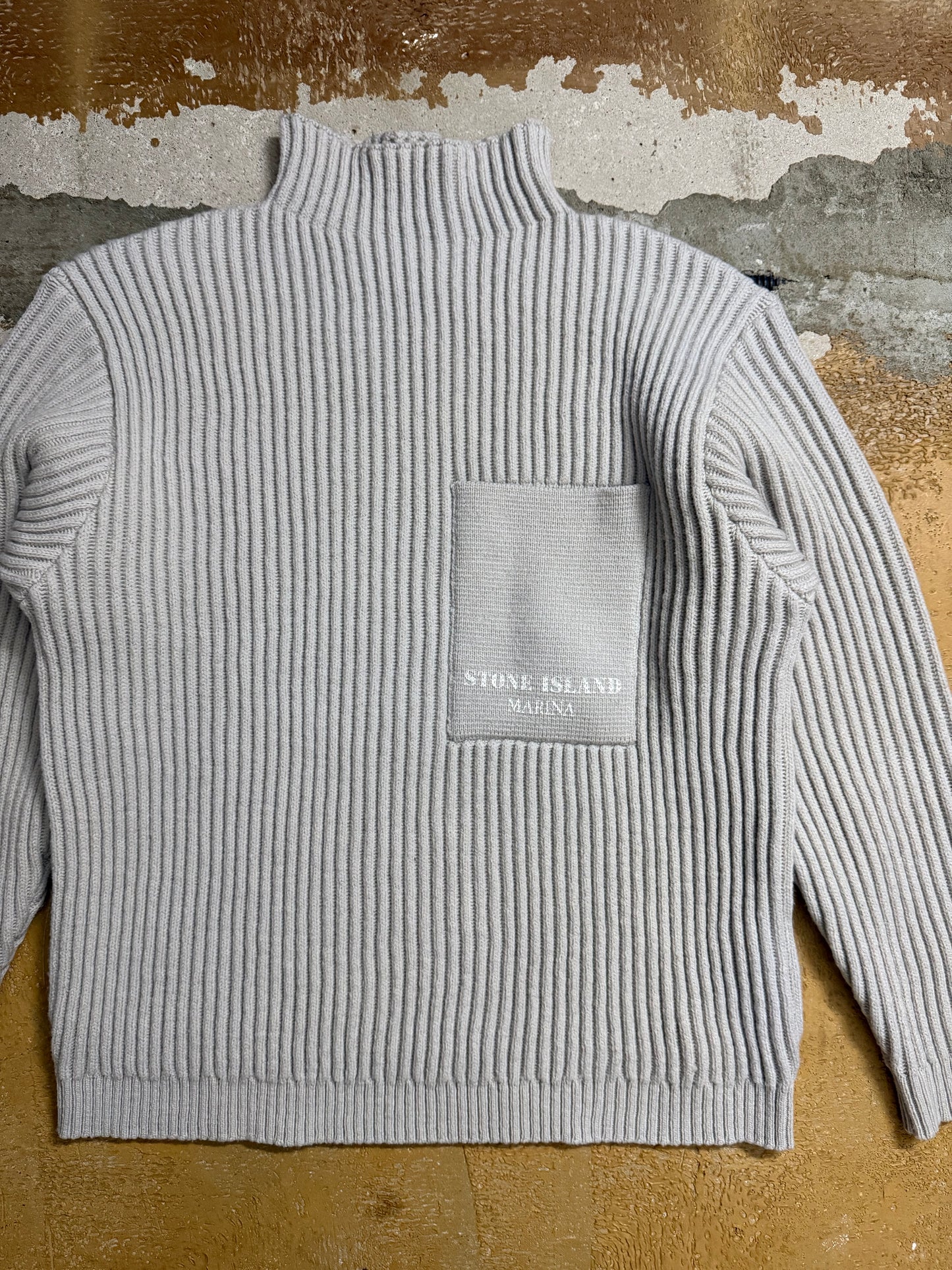 Stone Island Marina 100% wool knit sweater - L