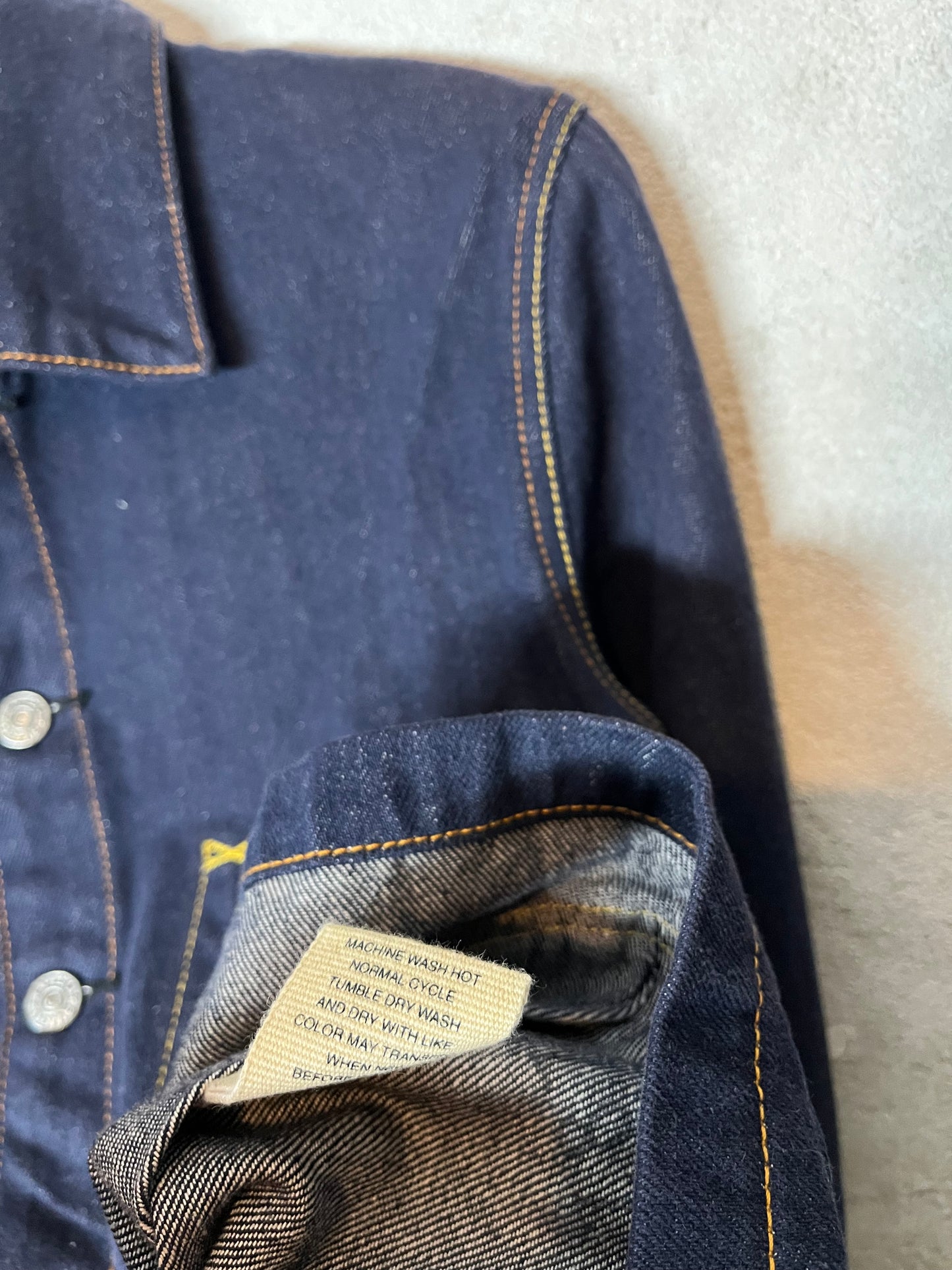 Evisu selvedge japanese denim jacket vintage - M