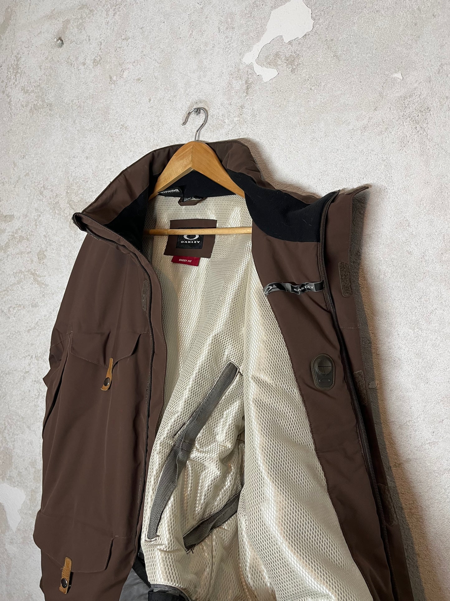 Oakley brown oversized ski jacket - XL