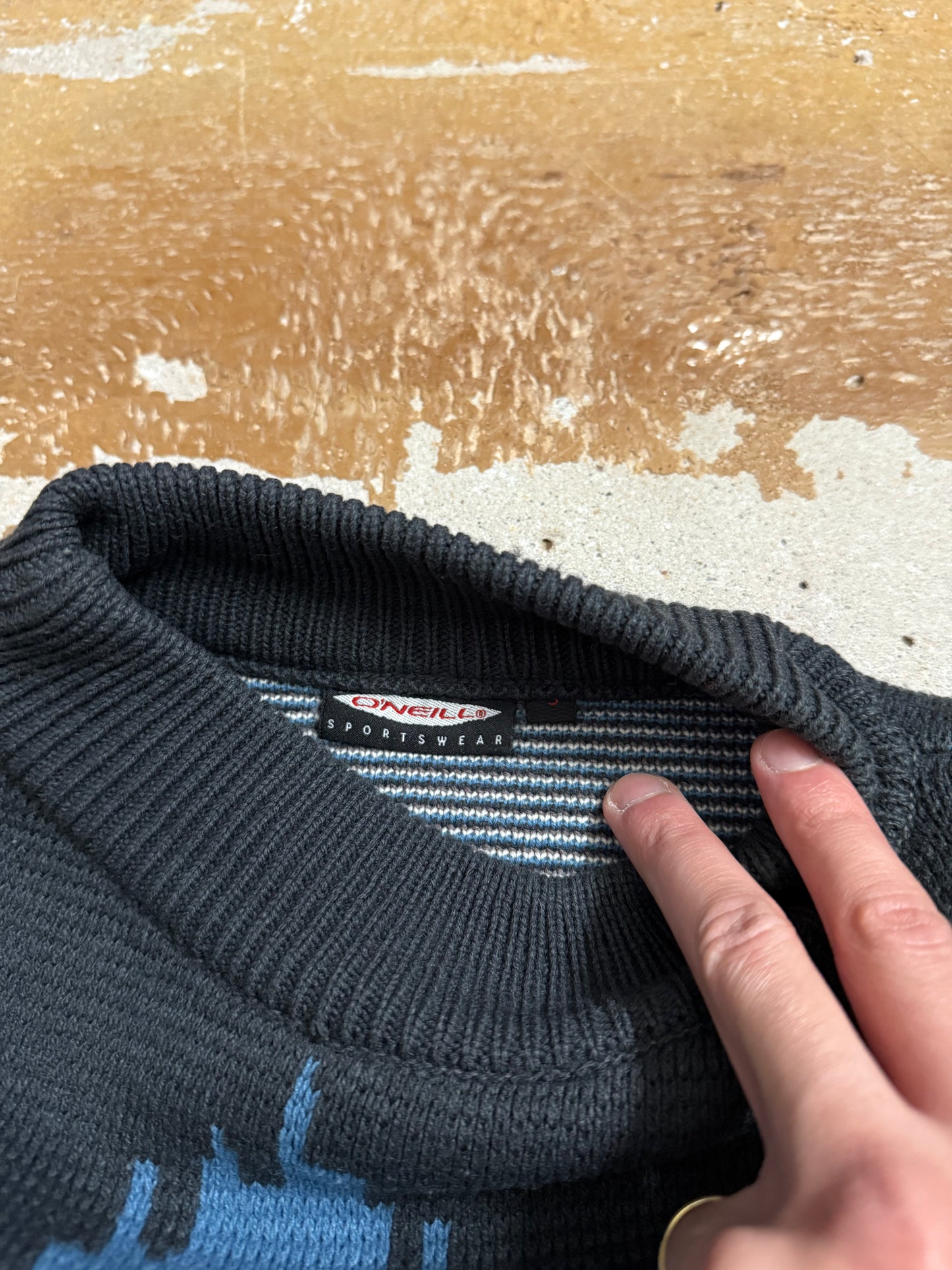 O’neill vintage retro heavy knit sweater - M