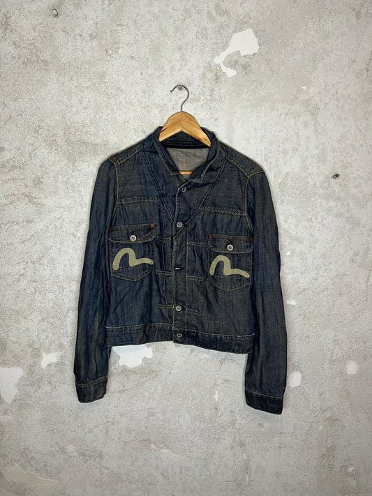 Evisu Japan logo denim jacket - M