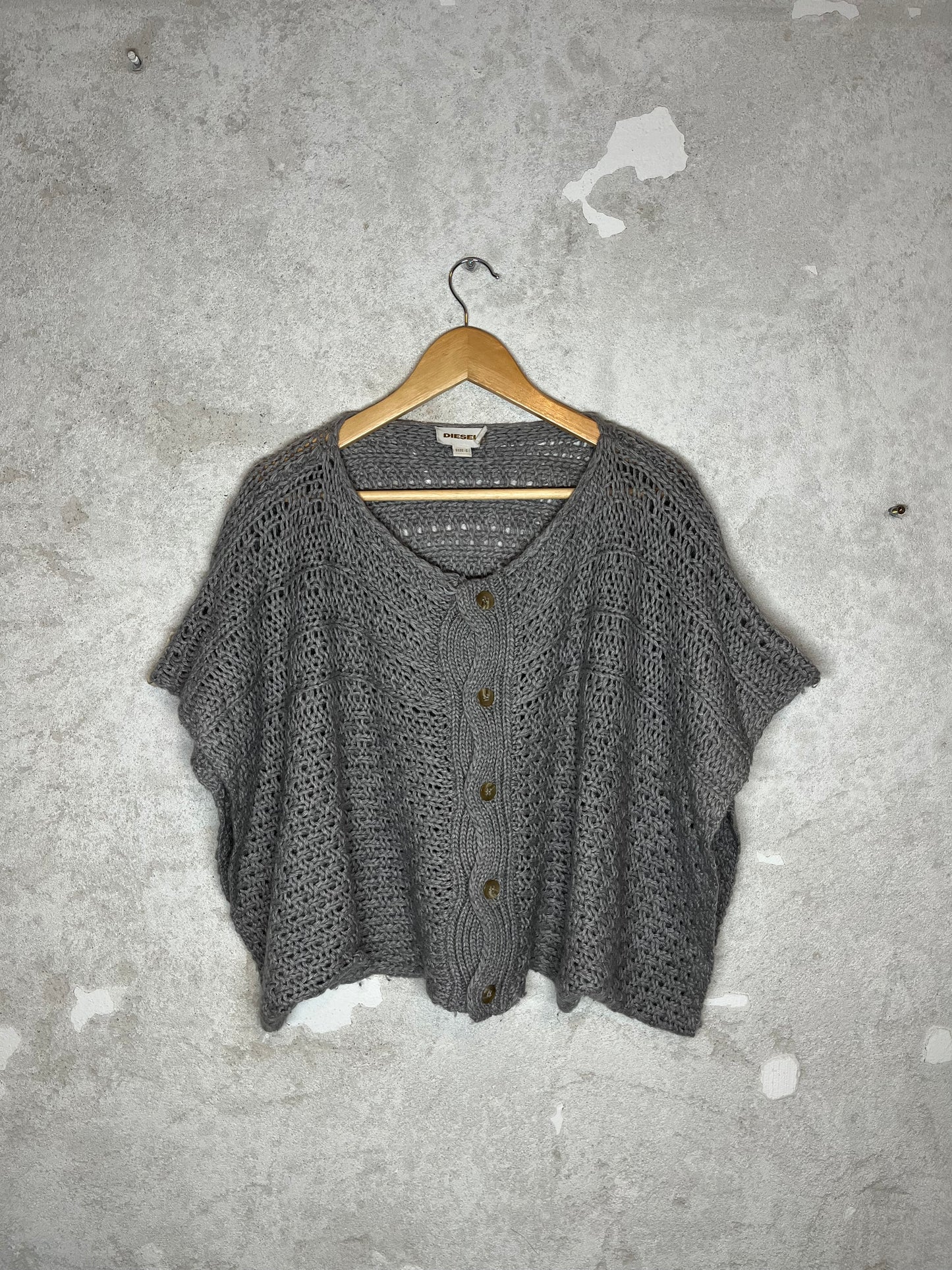 Diesel knitted poncho - S