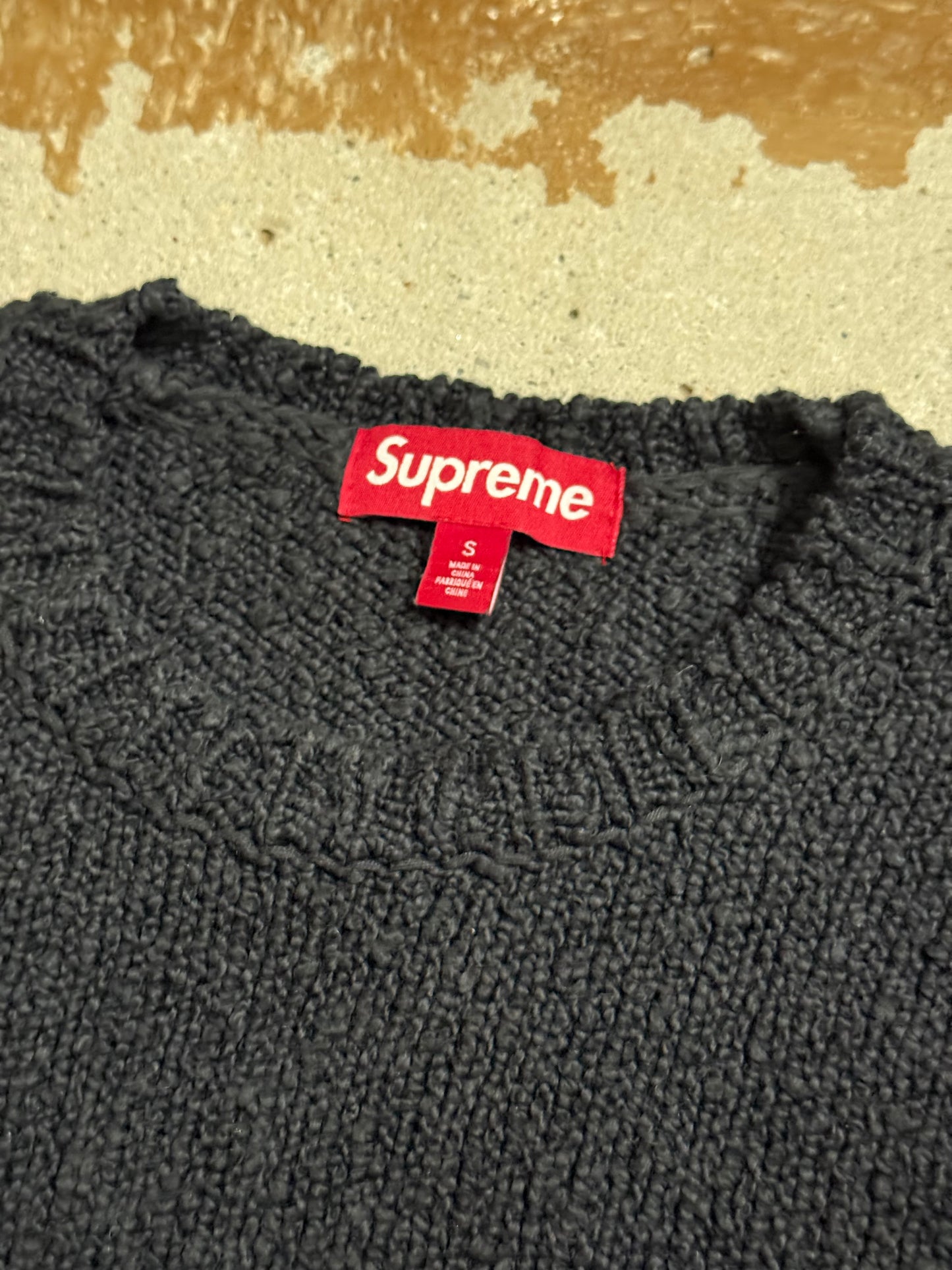 Supreme small boxlogo knit sweater - S