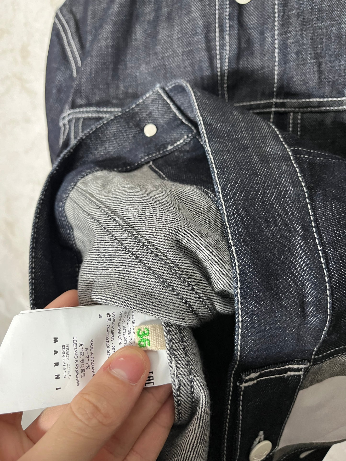 Marni “dancing bunny” denim jacket - S