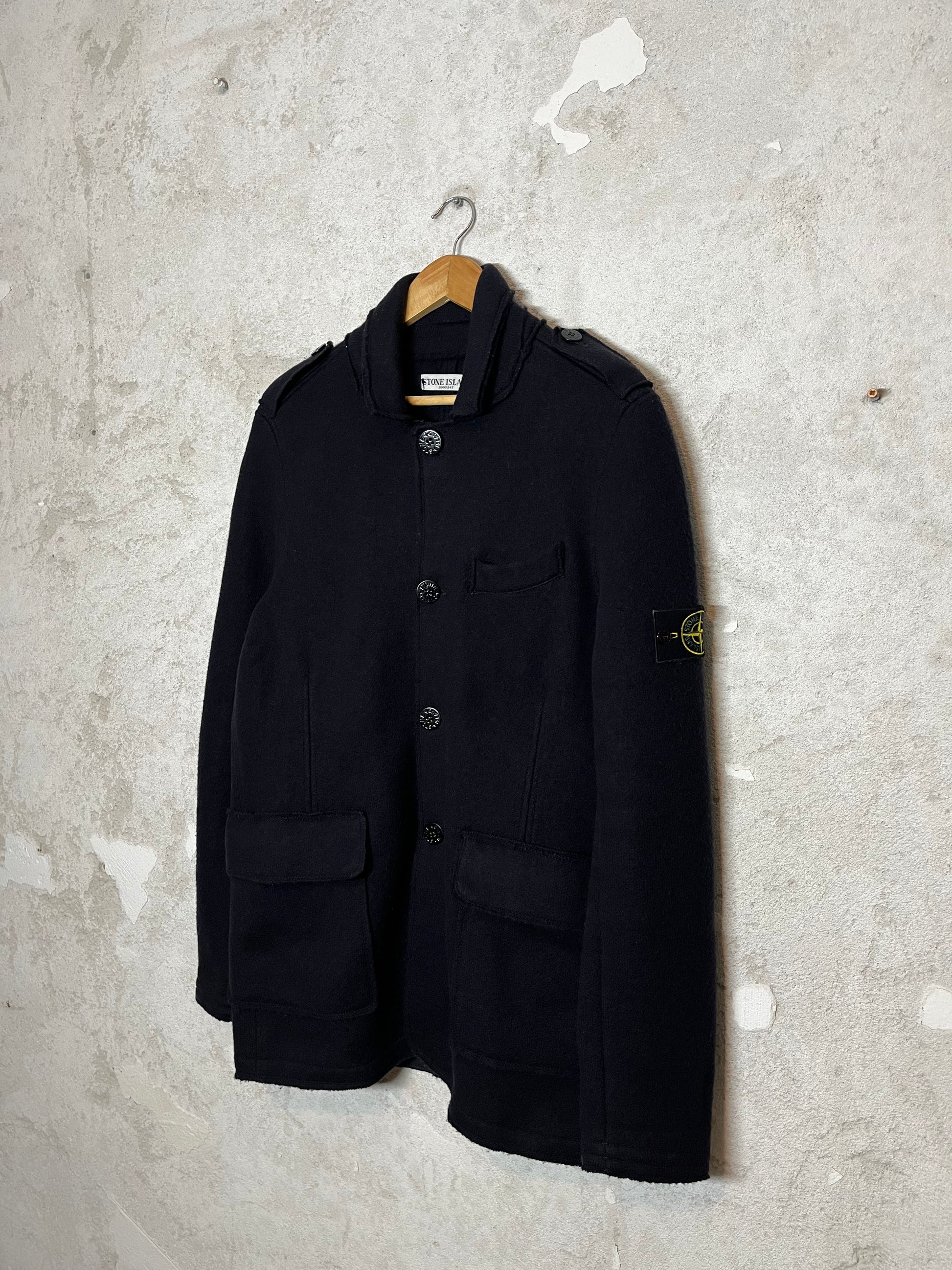 Stone Island vintage wool trenchcoat jacket - XL