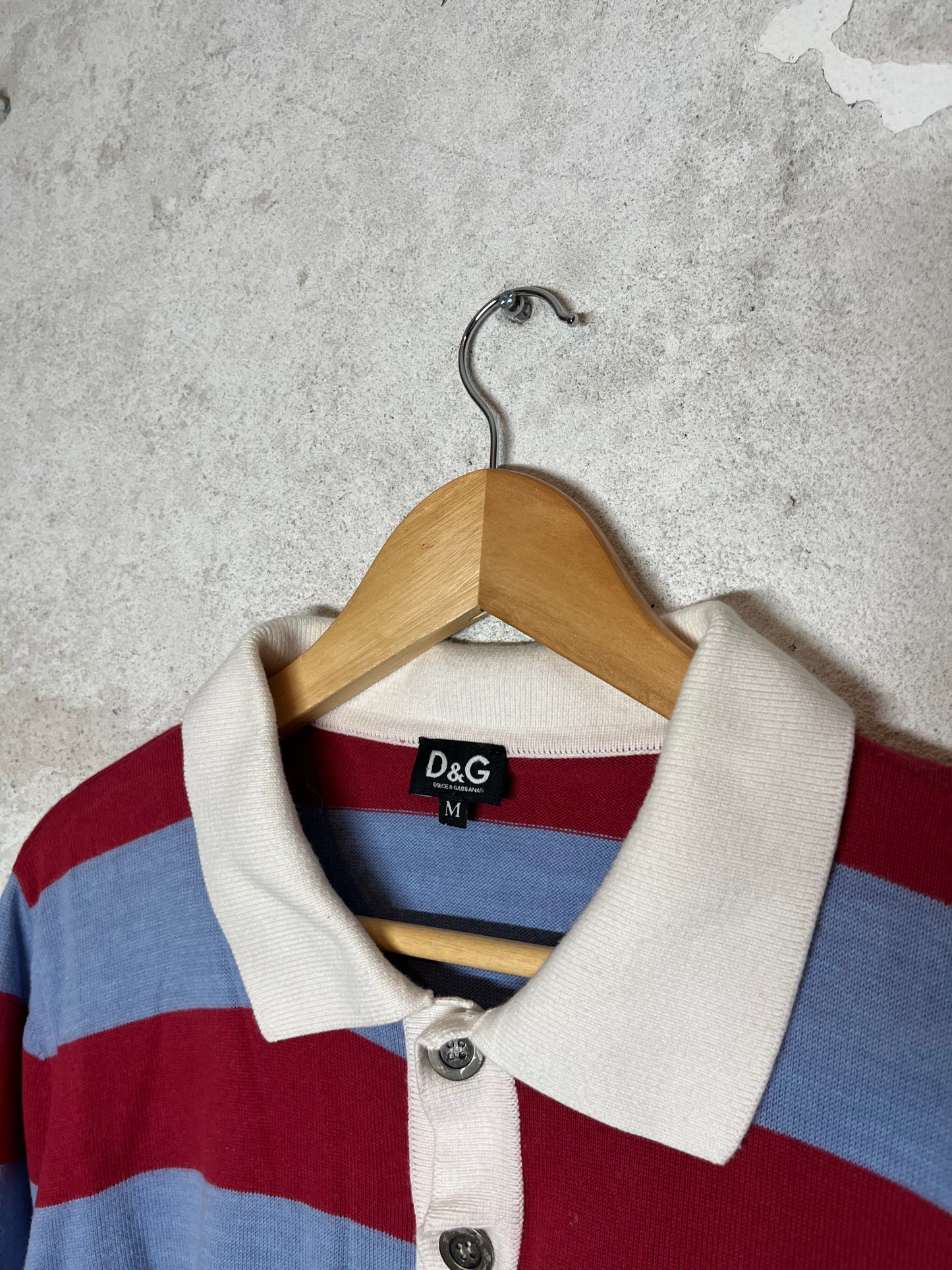 Dolce & Gabanna sweater longsleeve polo - M