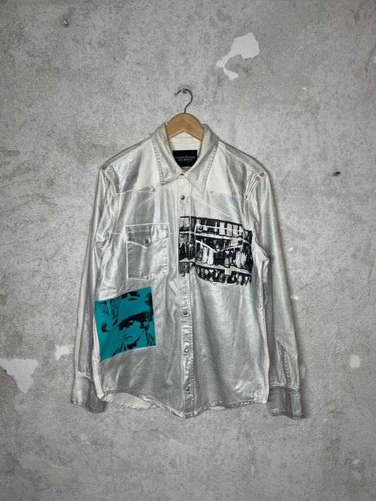 Calvin Klein x Andy Warhol by Raf Simons 205W39NYC metallic overshirt - XL