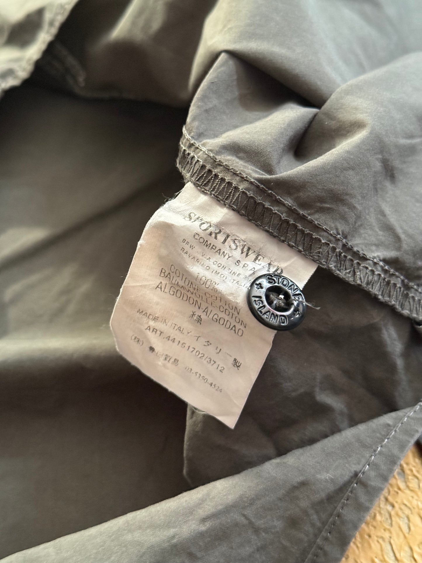 Stone Island italy embroidered overshirt - S