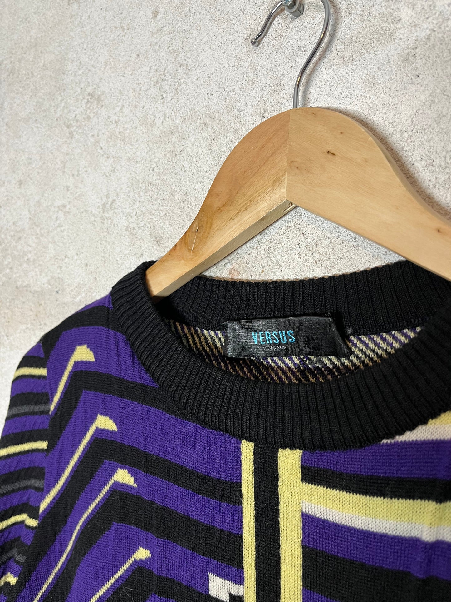 Versus Versace Vintage multicolor knit sweater - S