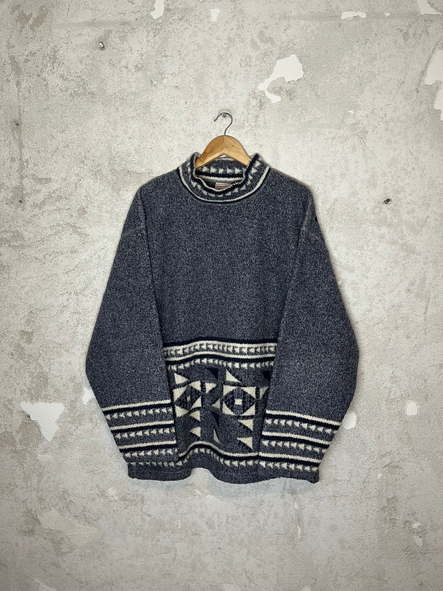 Oxbow vintage 90s ski snowboard fleece sweater - M