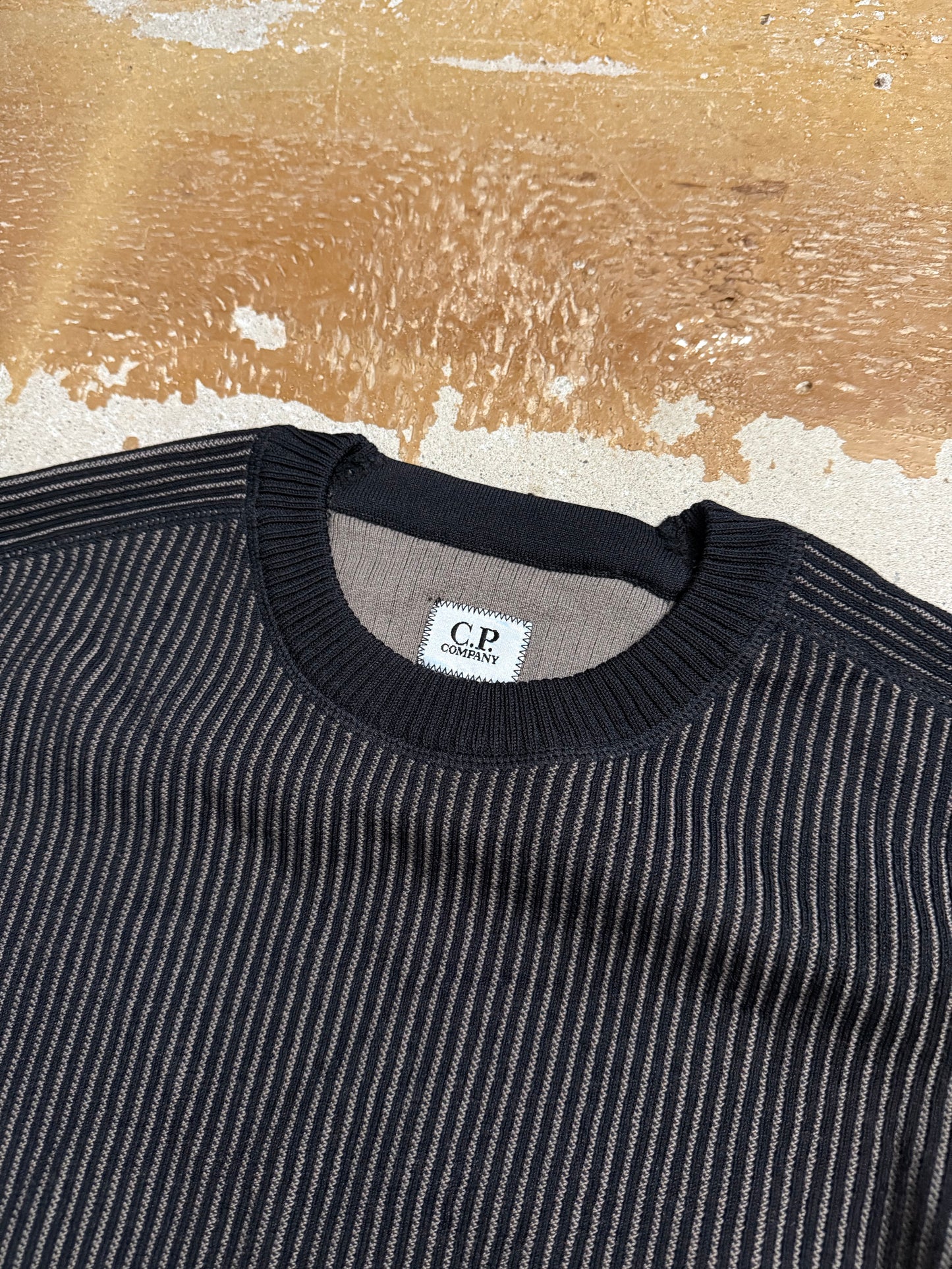 CP Company ribbed knit wool sweater - M