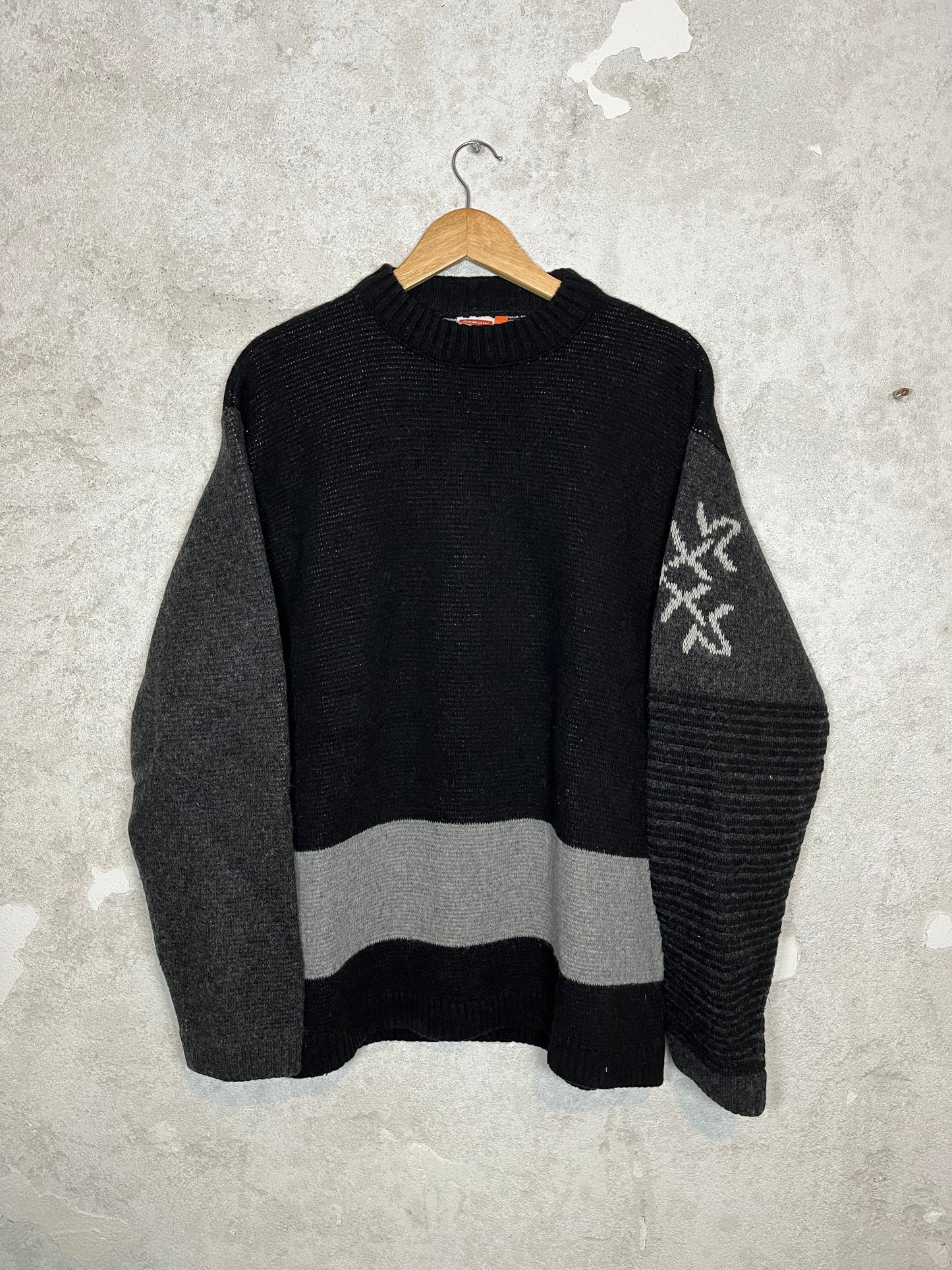 Oxbow heavy knit ski snowboard sweater - XL