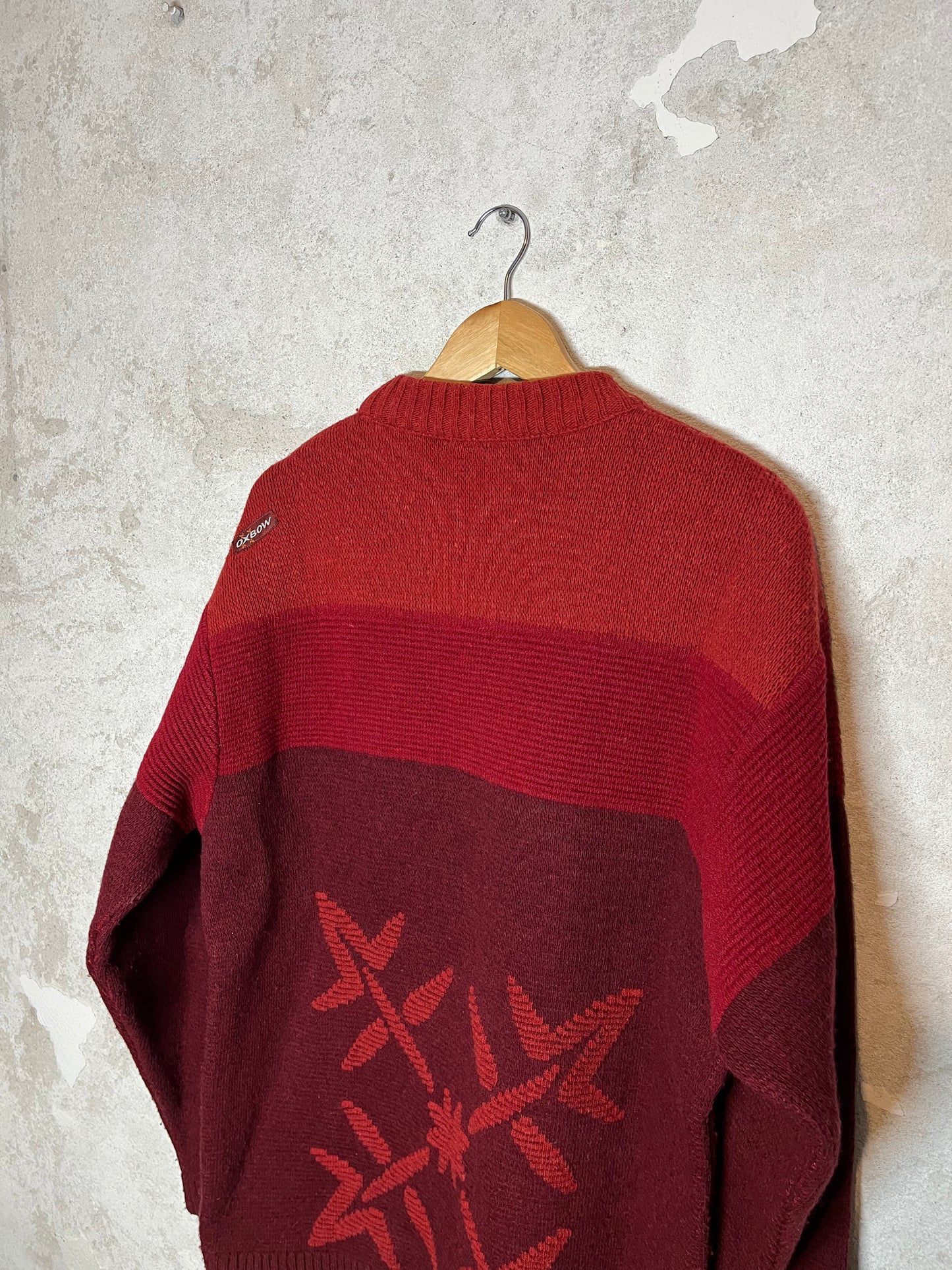 Oxbow ski snowboard heavy knit sweater - L